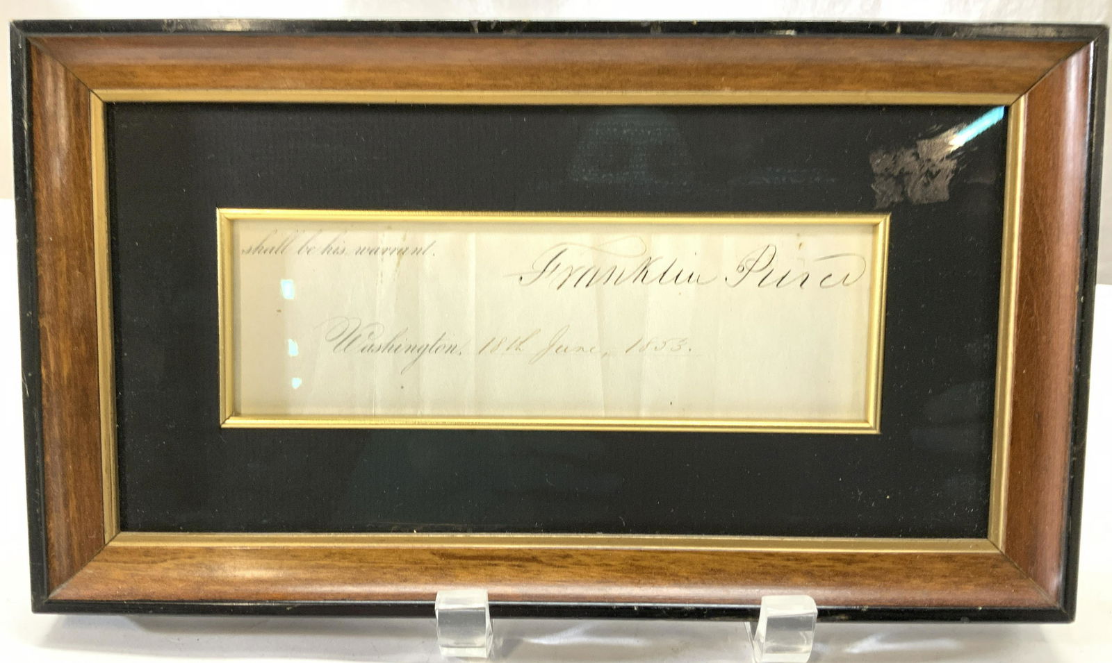 Pres Franklin Pierce Signed Document (1 of 8)