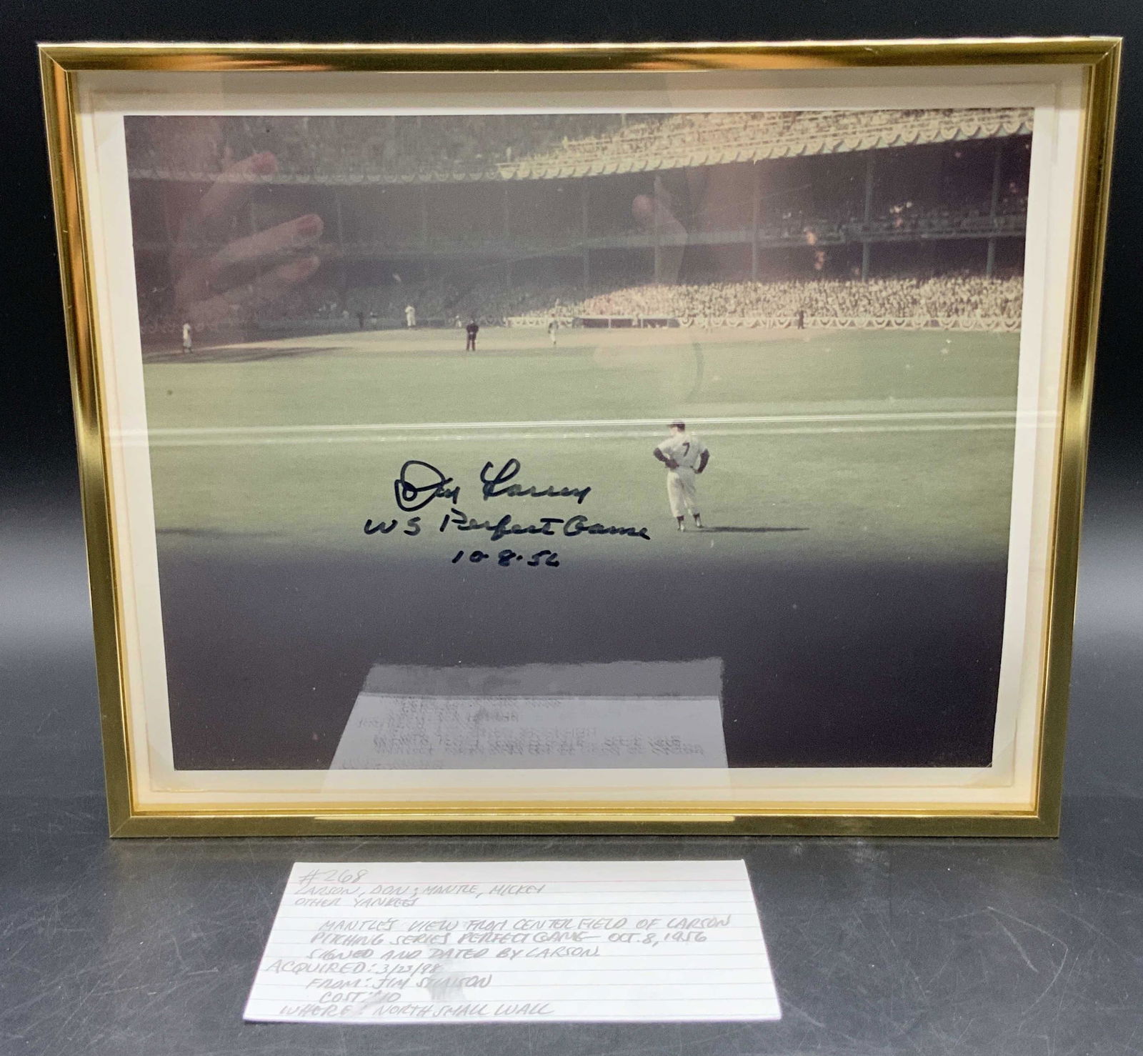 DON LARSEN WS PERFECT GAME Autographed Photo (1 of 11)