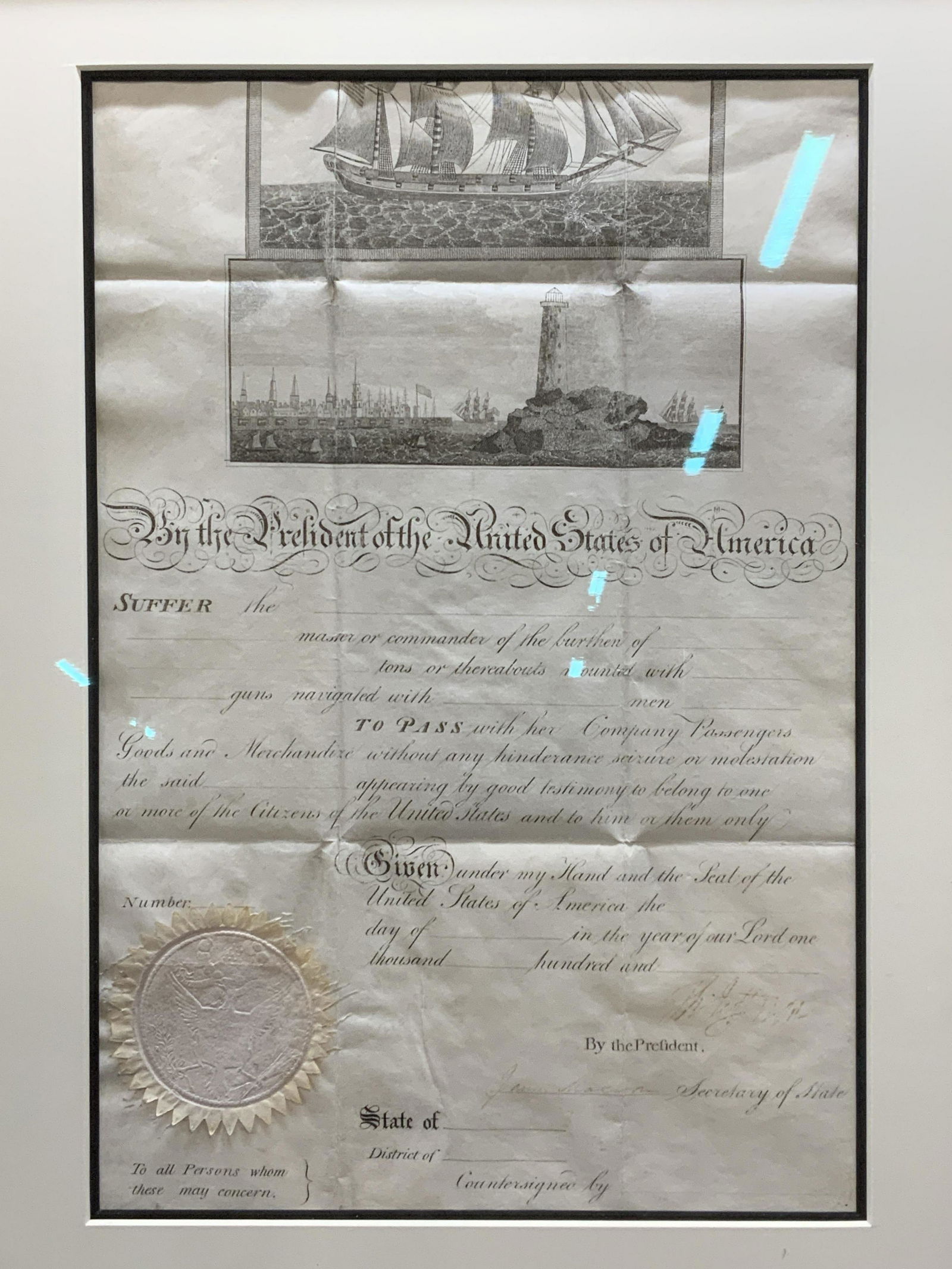 Thomas Jefferson & James Madison Signed Doc (1 of 7)