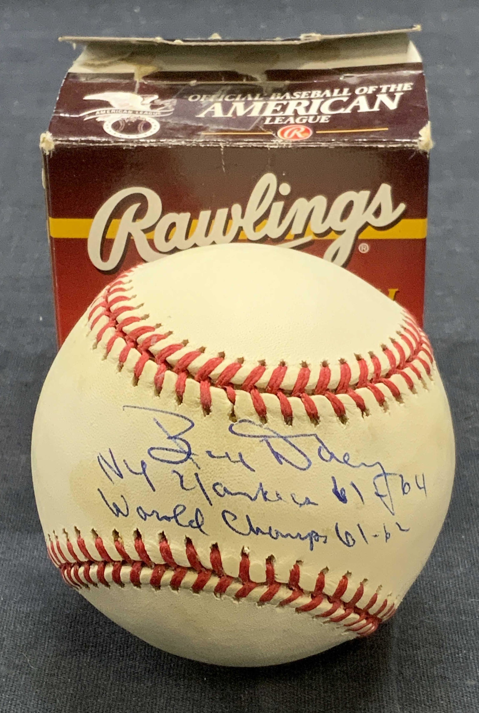 Signed Bud Daley Baseball, NY Yankees (1 of 6)