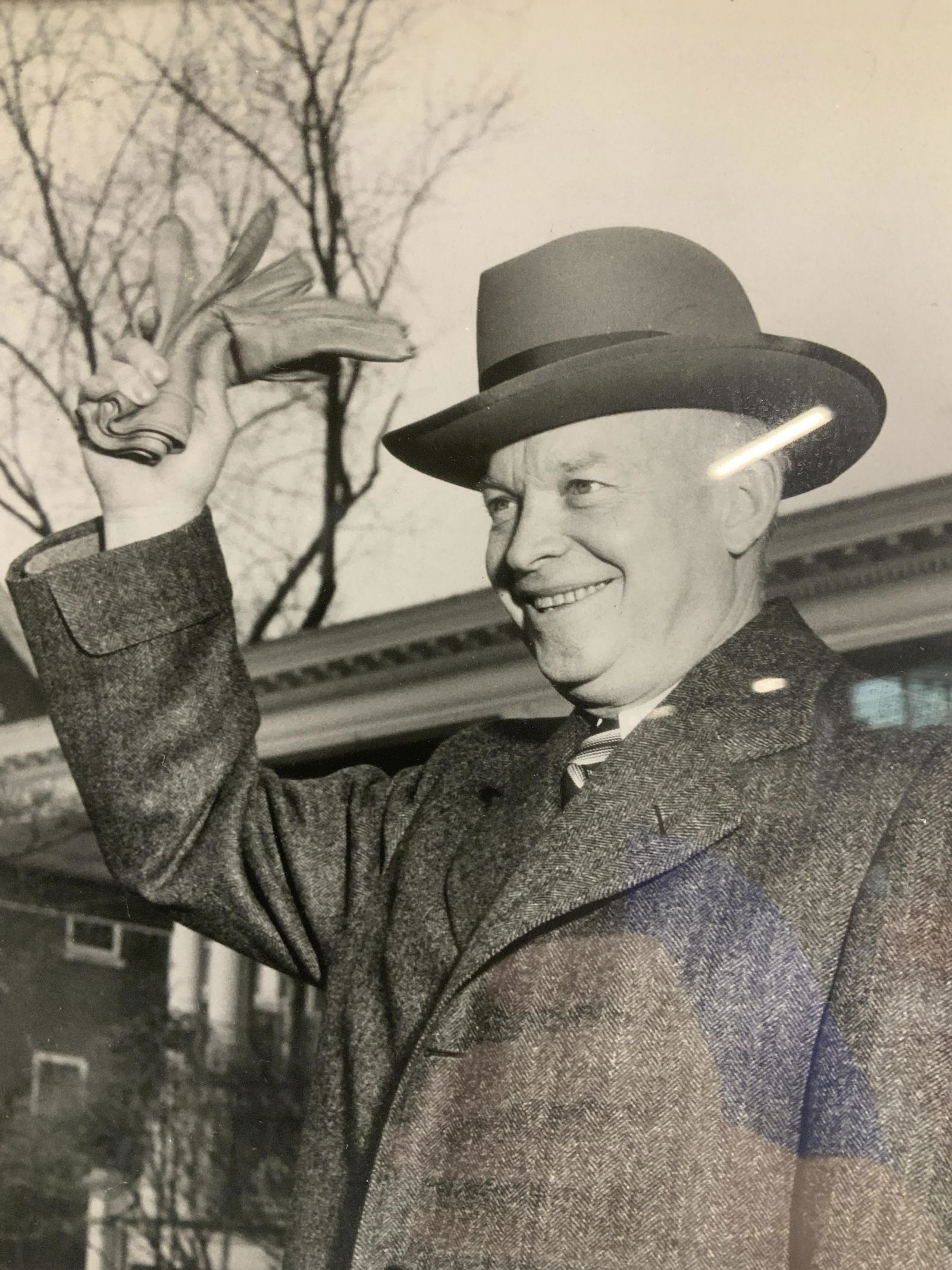 Signed B/W Framed Photo of Dwight Eisenhower (1 of 8)
