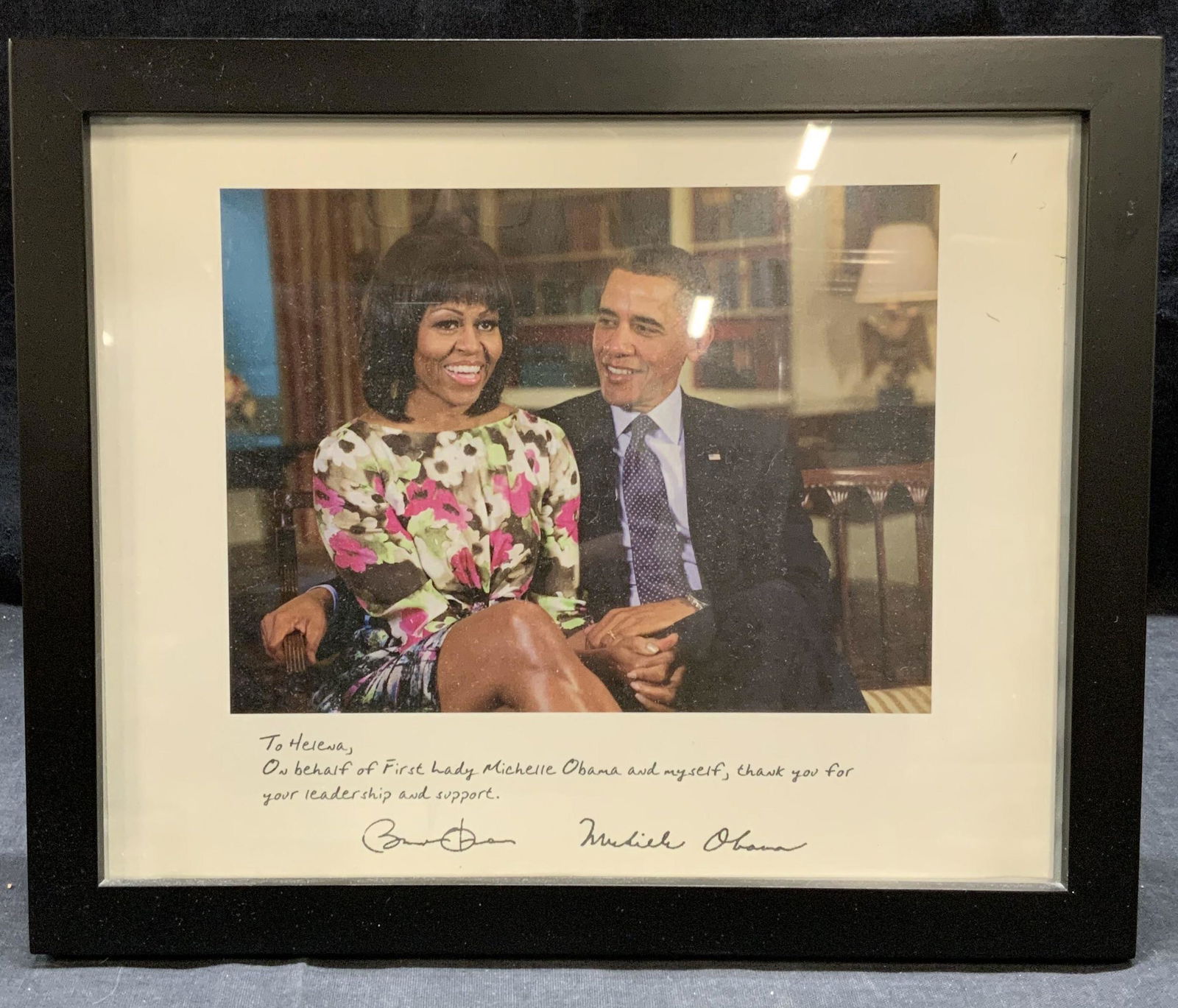 Barack & Michelle Obama Framed Lithograph (1 of 6)