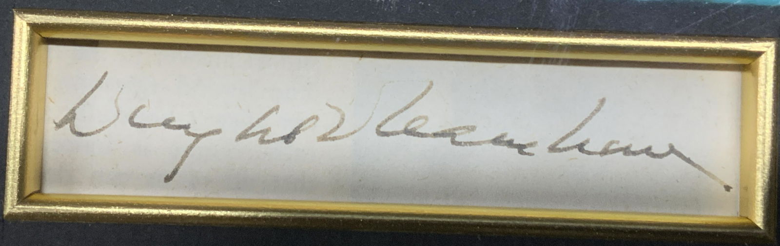 Framed Dwight D. Eisenhower Signature (1 of 6)