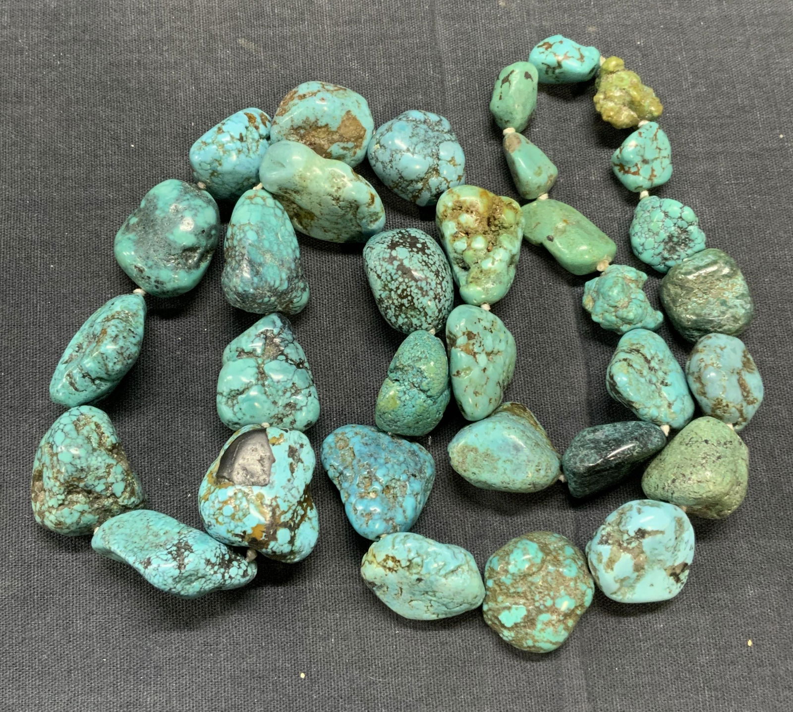 Chunky Turquoise Gemstone Beaded Necklace (1 of 7)