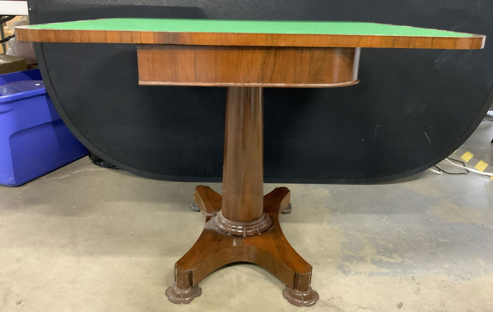 Antq Victorian Crvd Rosewood Game Table ENGLAND (1 of 8)
