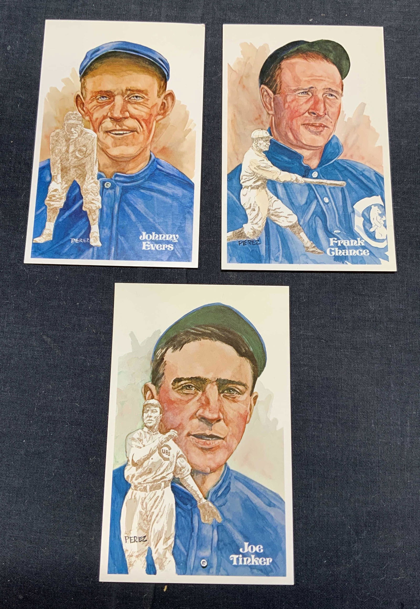 3 Perez Cubs Baseball Hall of Fame Postcards (1 of 7)