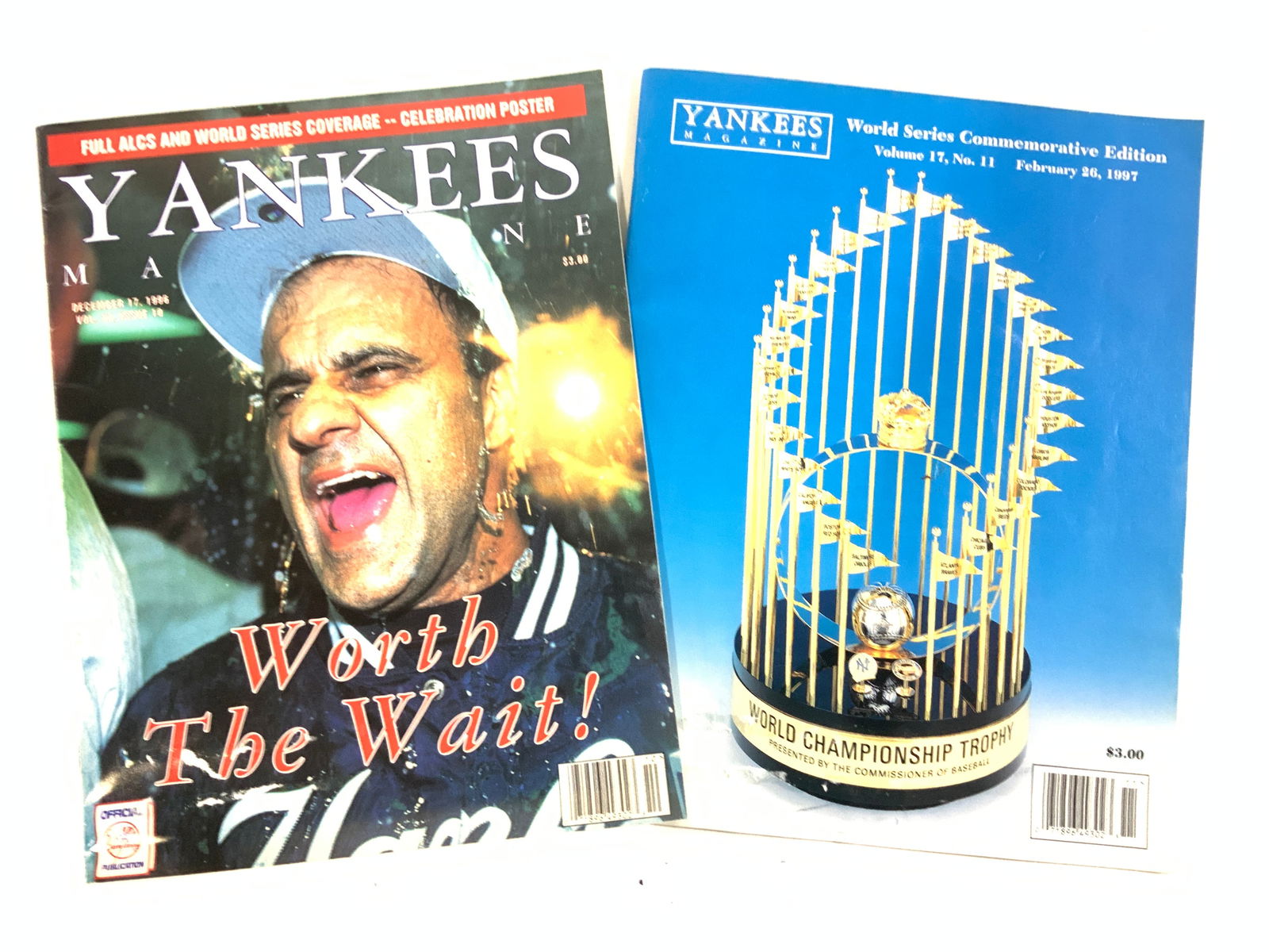 Lot 2 Collectible YANKEES Official Magazines (1 of 8)