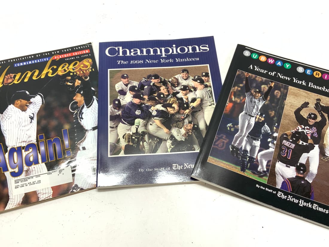 Lot3 NY Yankees Subway Series,Champions Bks, Mag. (1 of 12)