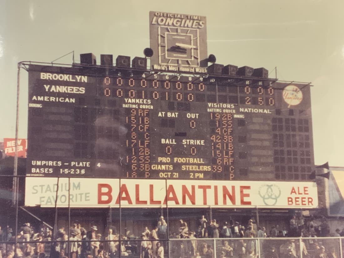 Yankees Color Scoreboard Photograph (1 of 6)