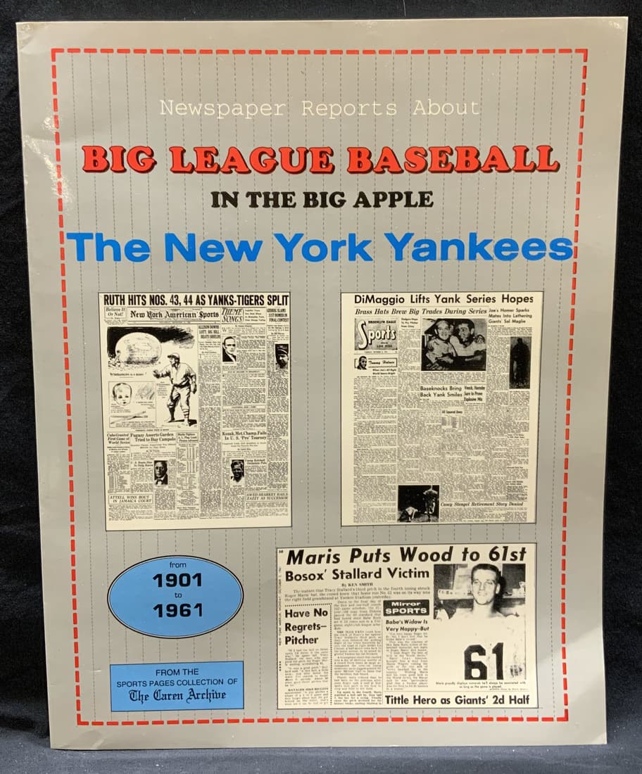 Big League Baseball in NY 1901-61, Book (1 of 9)