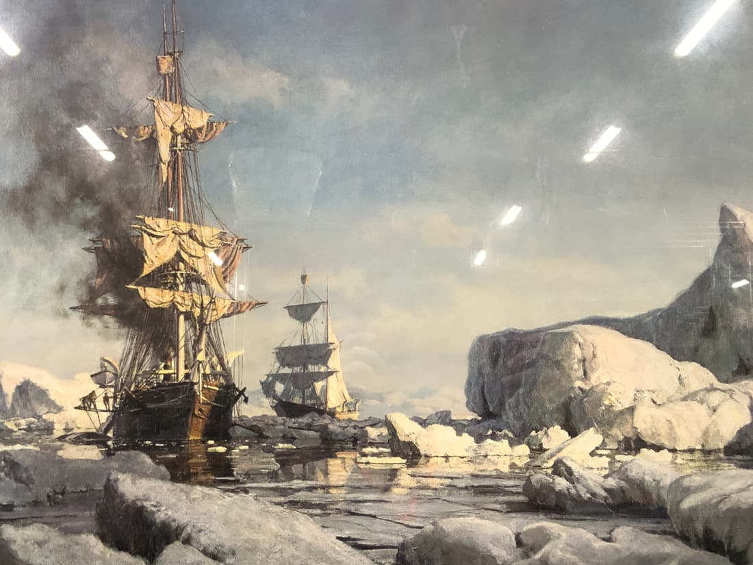 JOHN STOBART Signed Whaling Ship Lithograph (1 of 9)