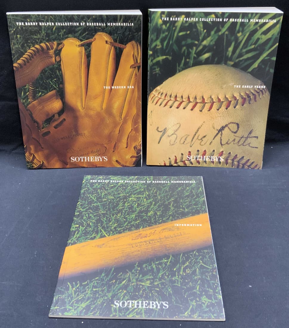 Lot 8 Barry Halper Baseball Catalogs, Signed (1 of 9)