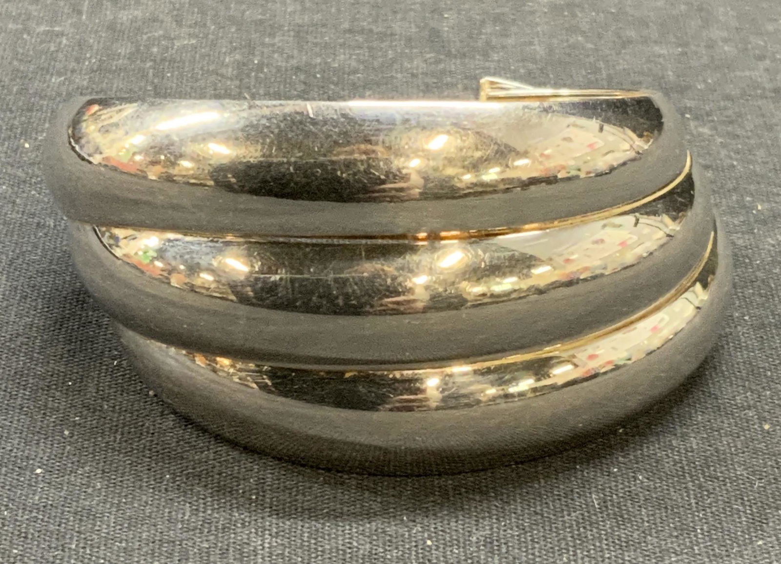 Hallmarked Sterling Silver Cuff Bracelet, Italy (1 of 6)