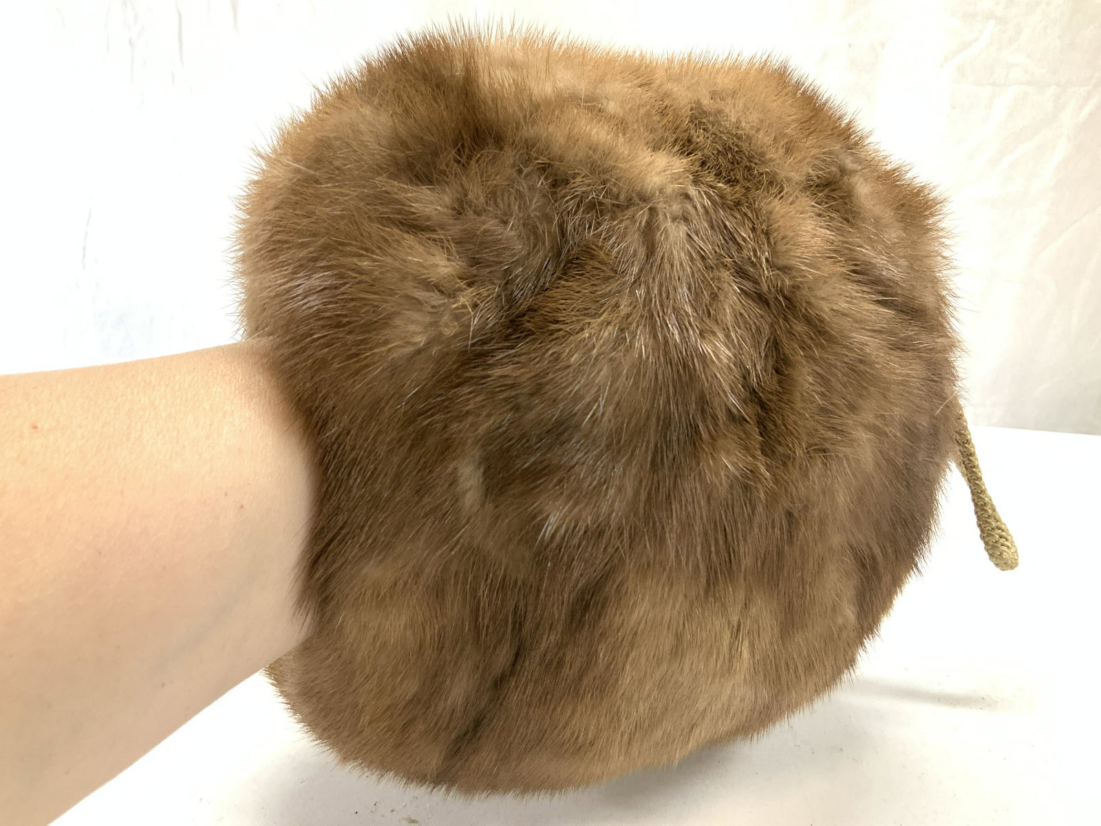 Vintage Dyed Mink Hand Muff (1 of 6)