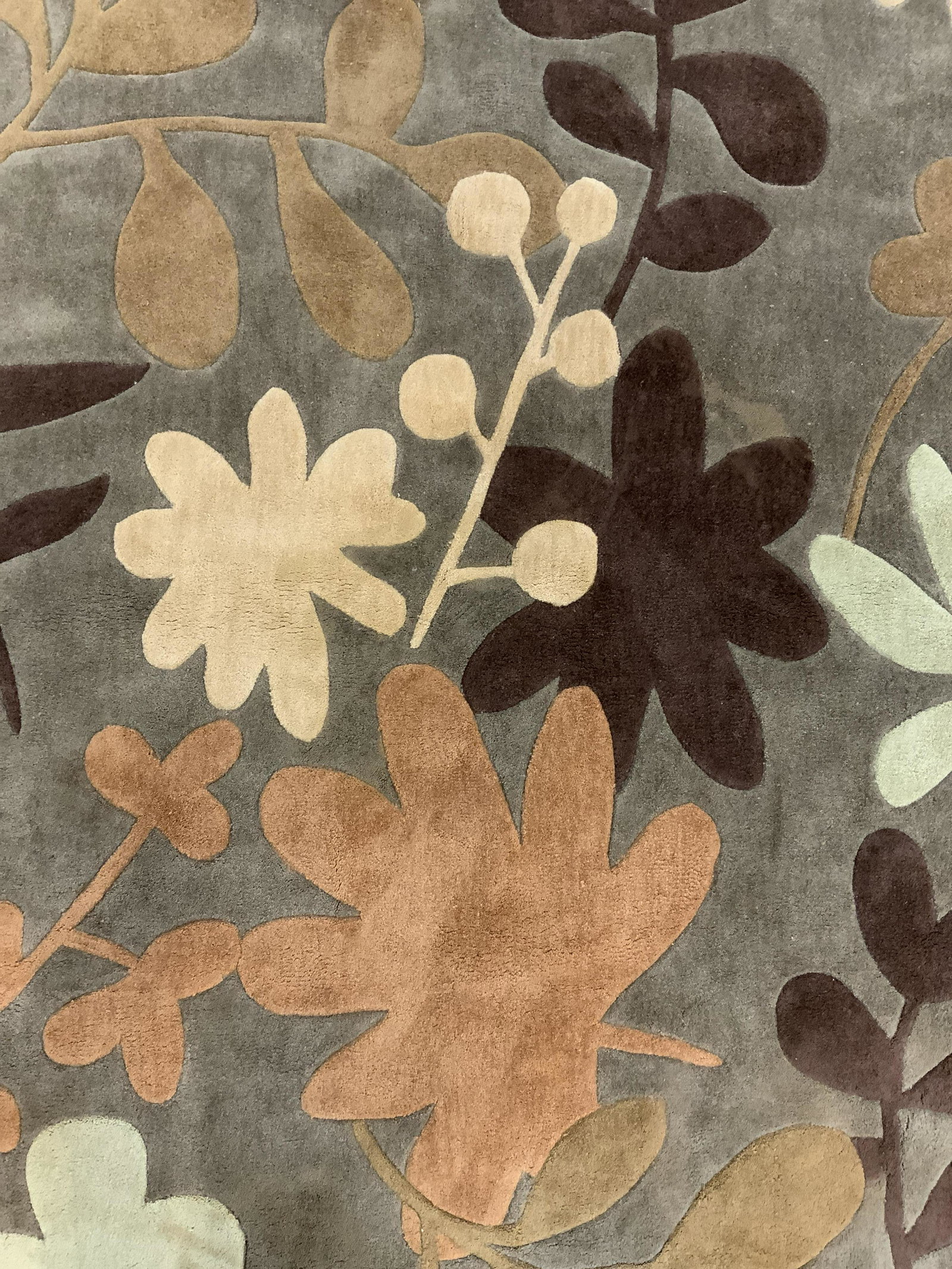 CRATE & BARREL STELLA Polyester Pile Cotton Rug (1 of 8)