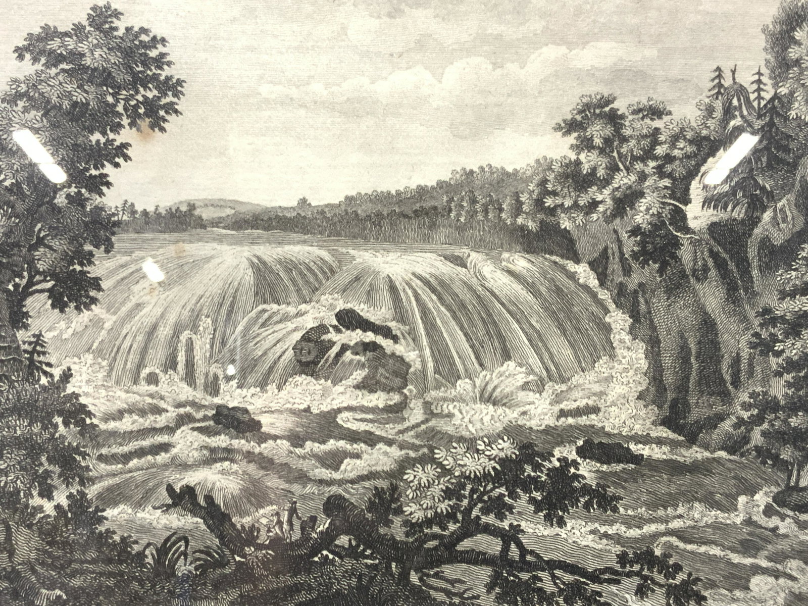The Waterfall On The Mohawk River Plate Engraving (1 of 9)
