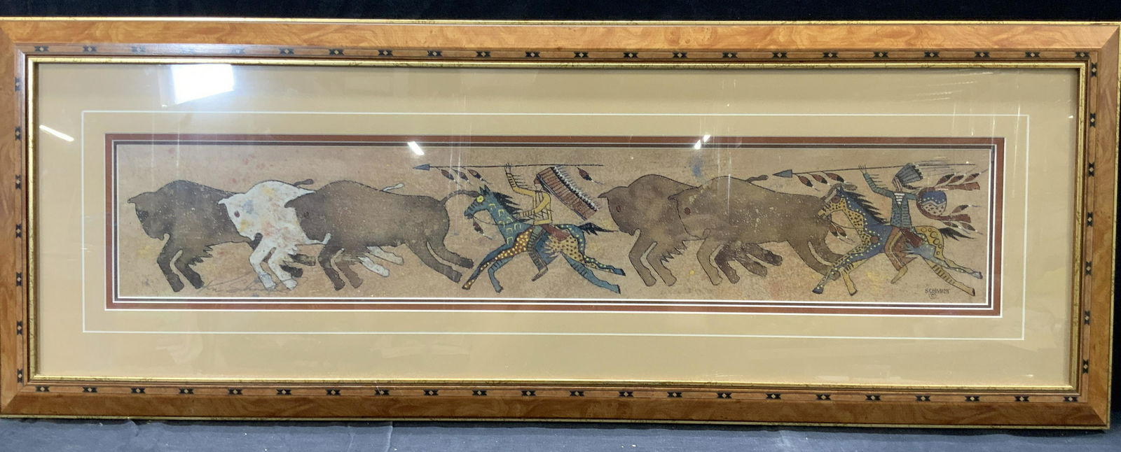 Schmidt Native American Art Framed Lithograph (1 of 9)