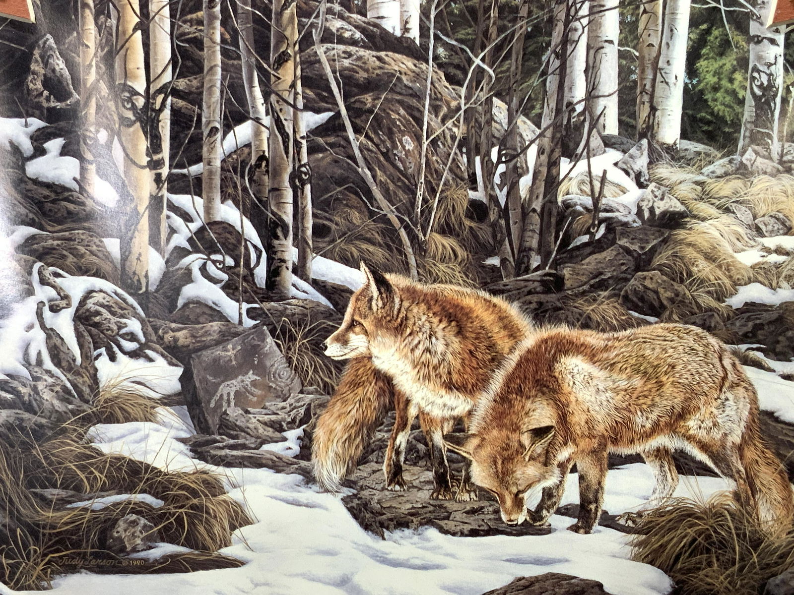 Judy Larson Red Fox Lithograph (1 of 11)