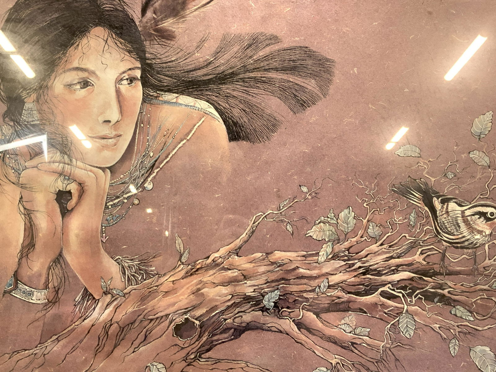 LOUSIE Bussiere Native American Litho (1 of 7)