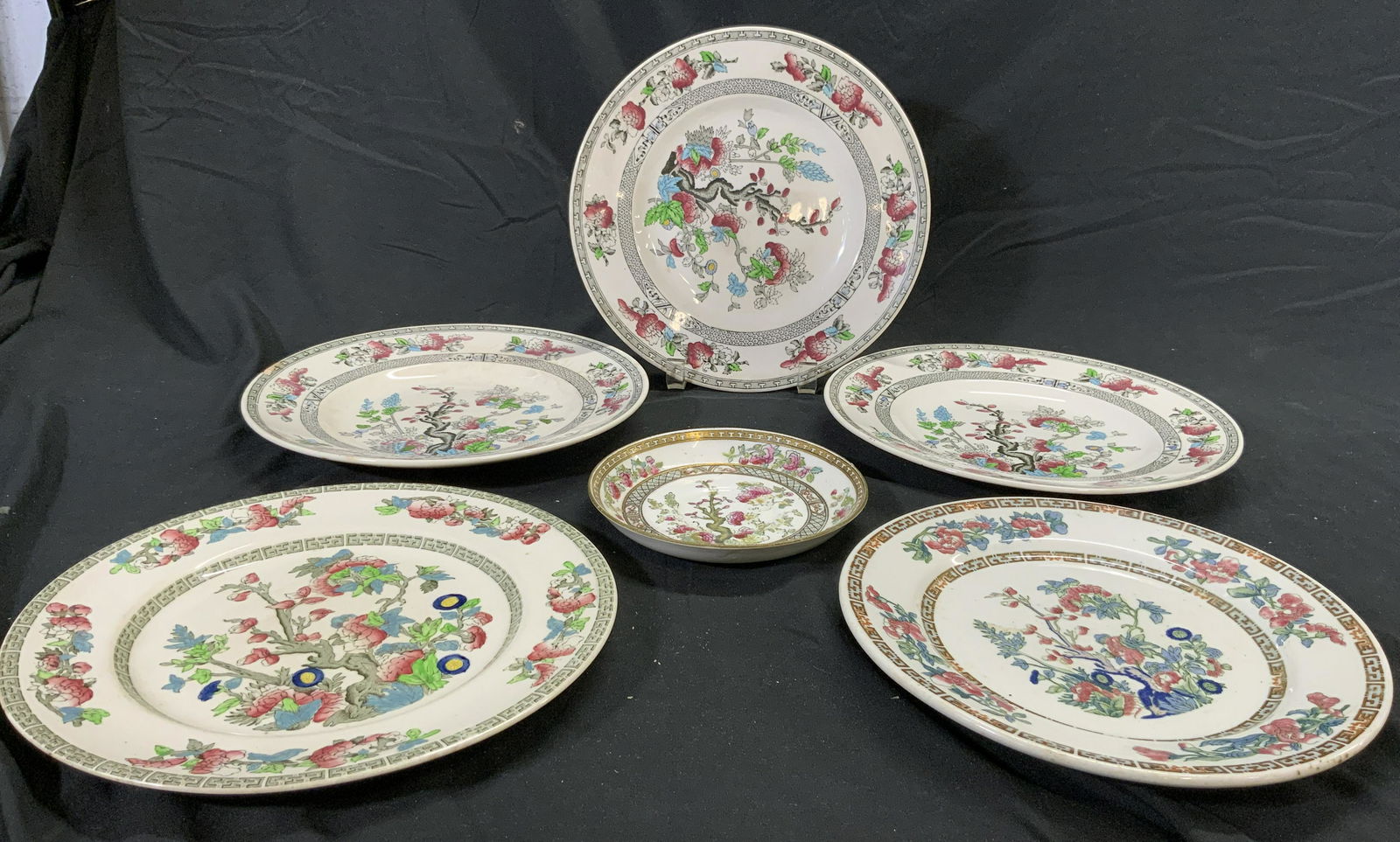 INDIAN TREE WOODS BURSLEM ENGLAND 6 Porc Plates (1 of 8)