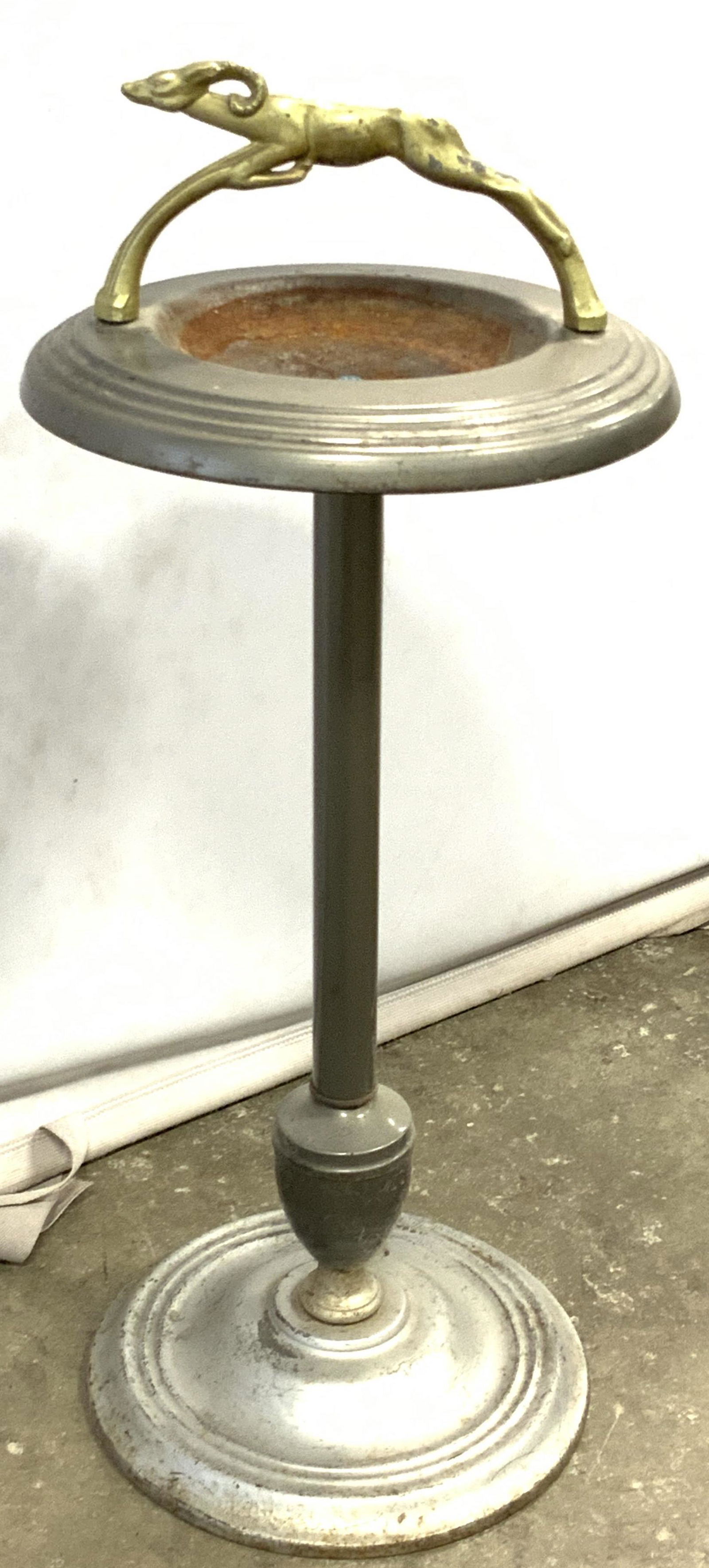 Vintage Ram Figural Handle Standing Ashtray (1 of 12)