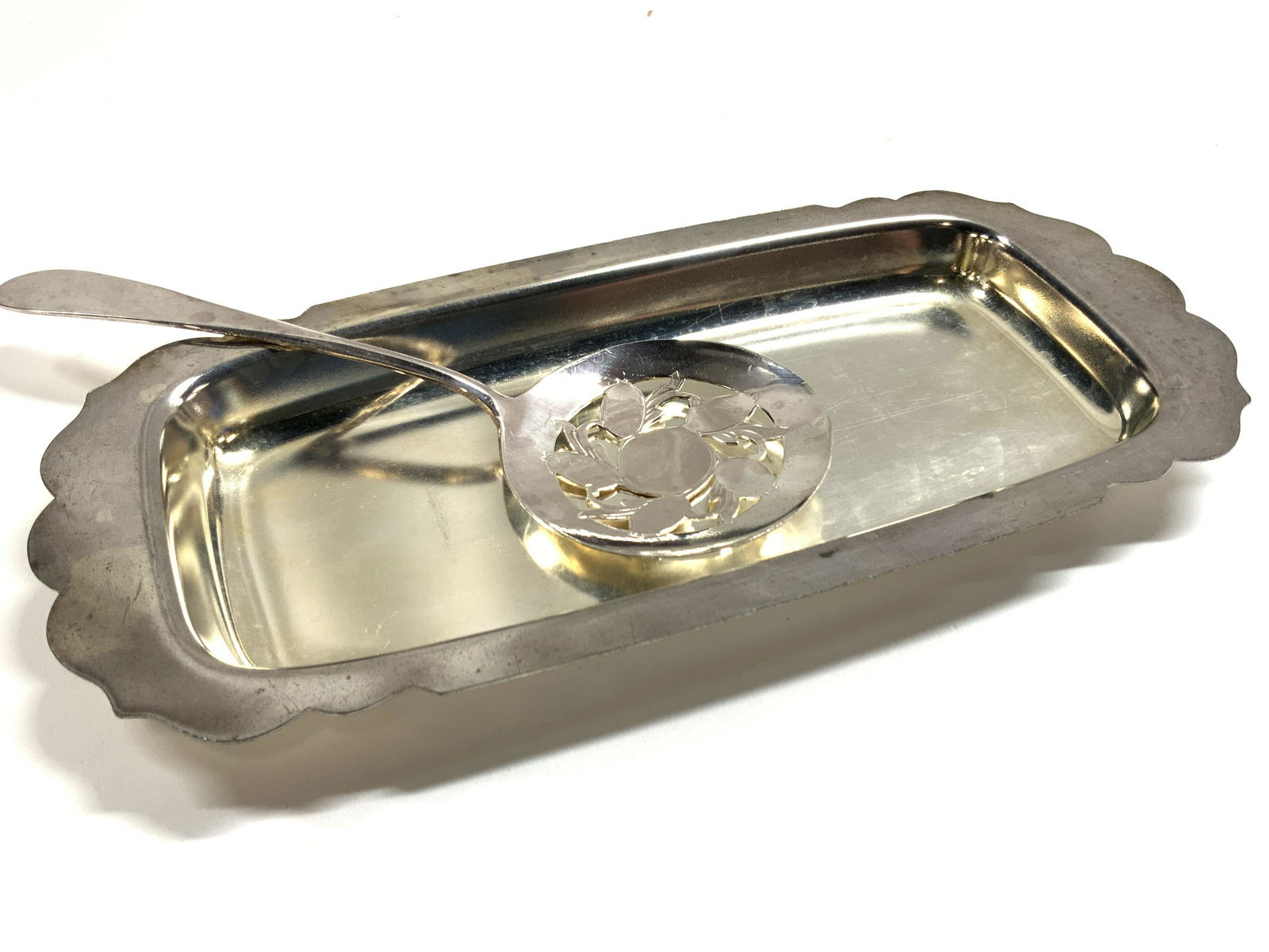 International Silver Co. Silver Plate Dish & Spoon (1 of 9)