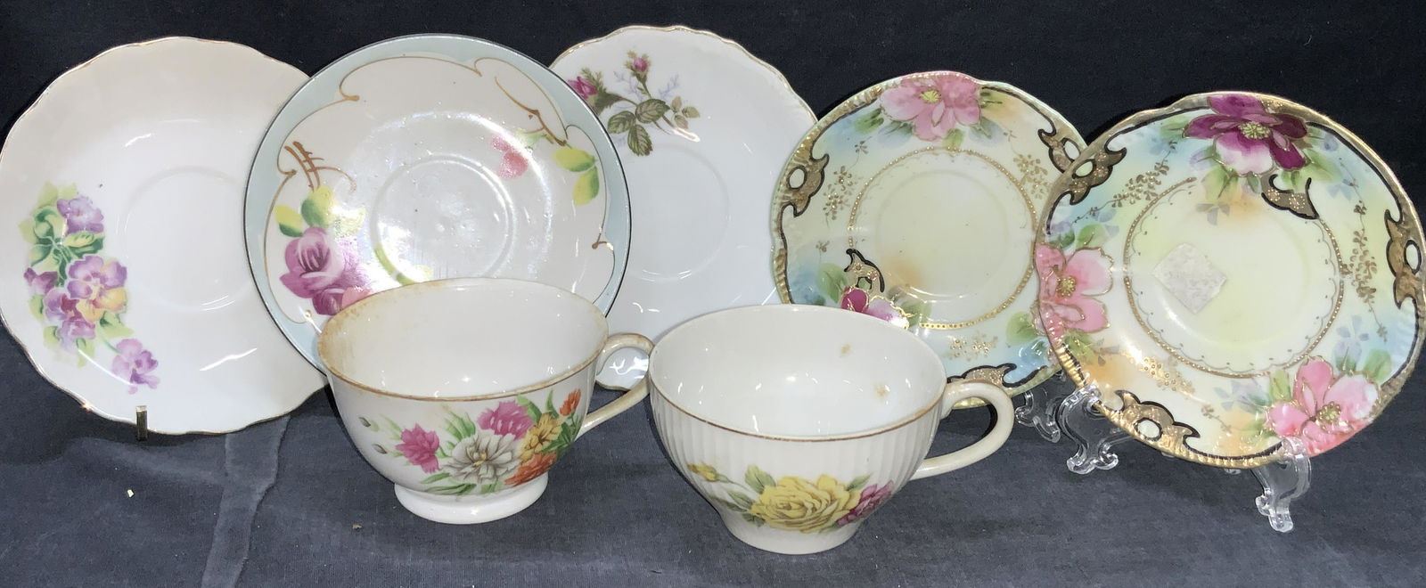 Set 7 Assorted Hand Painted Porcelainware, Japan (1 of 16)