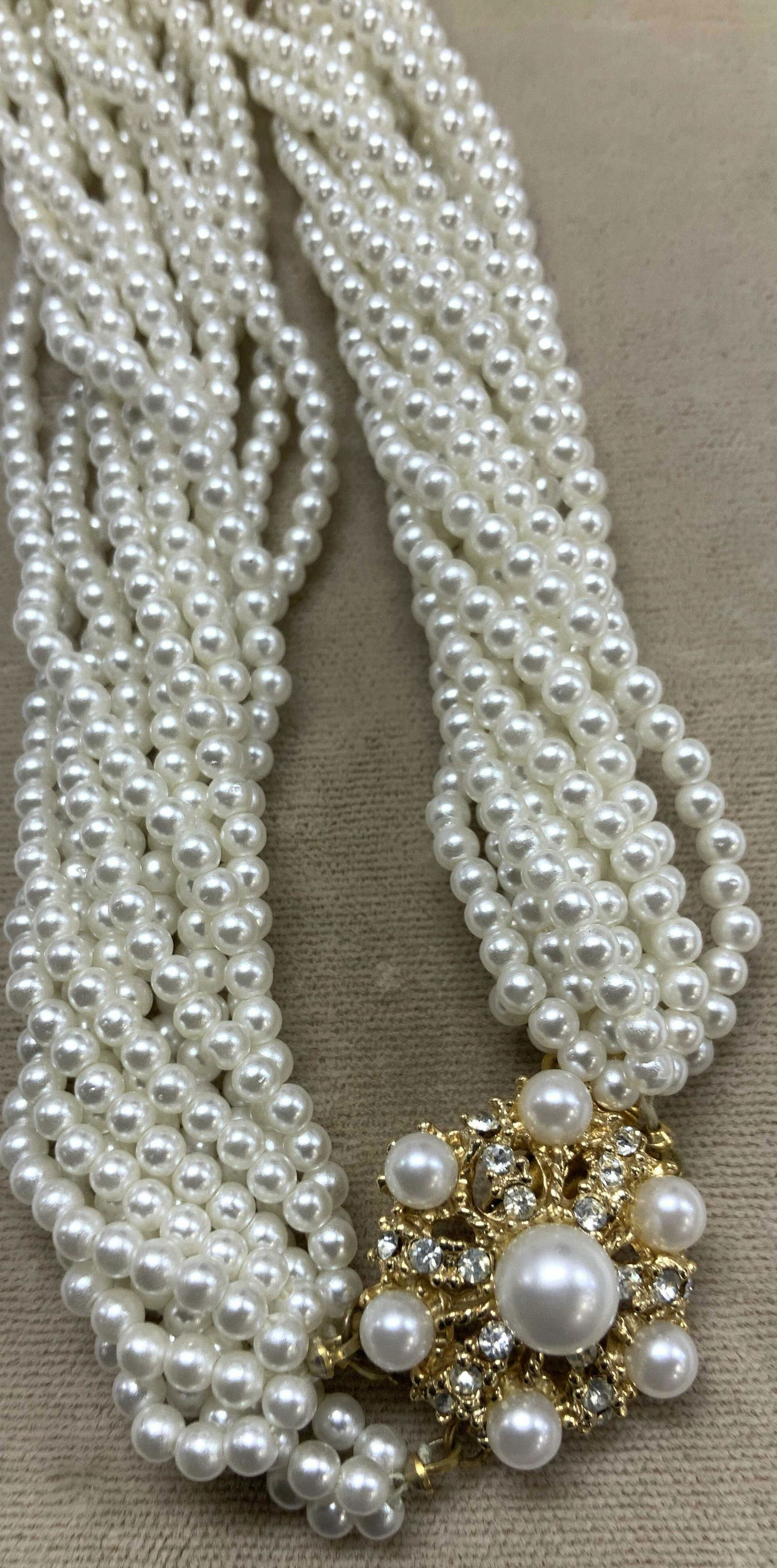 Twisted Pearlescent Cocktail Necklace, Box (1 of 8)