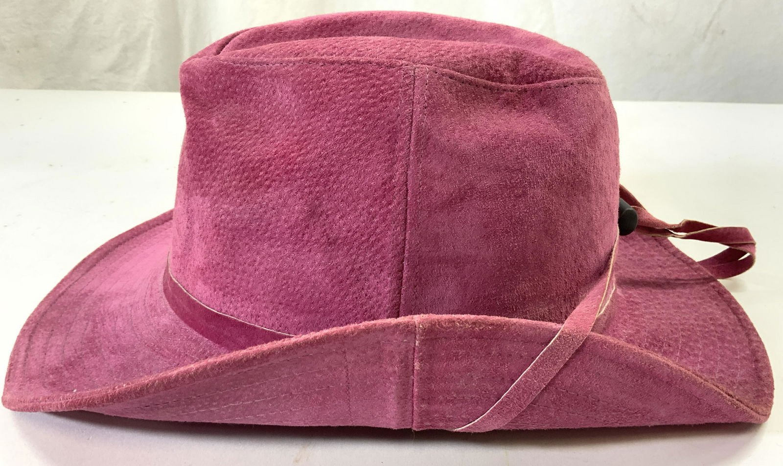 D&Y NEW YORK Pink Leather Cowboy Hat (1 of 7)