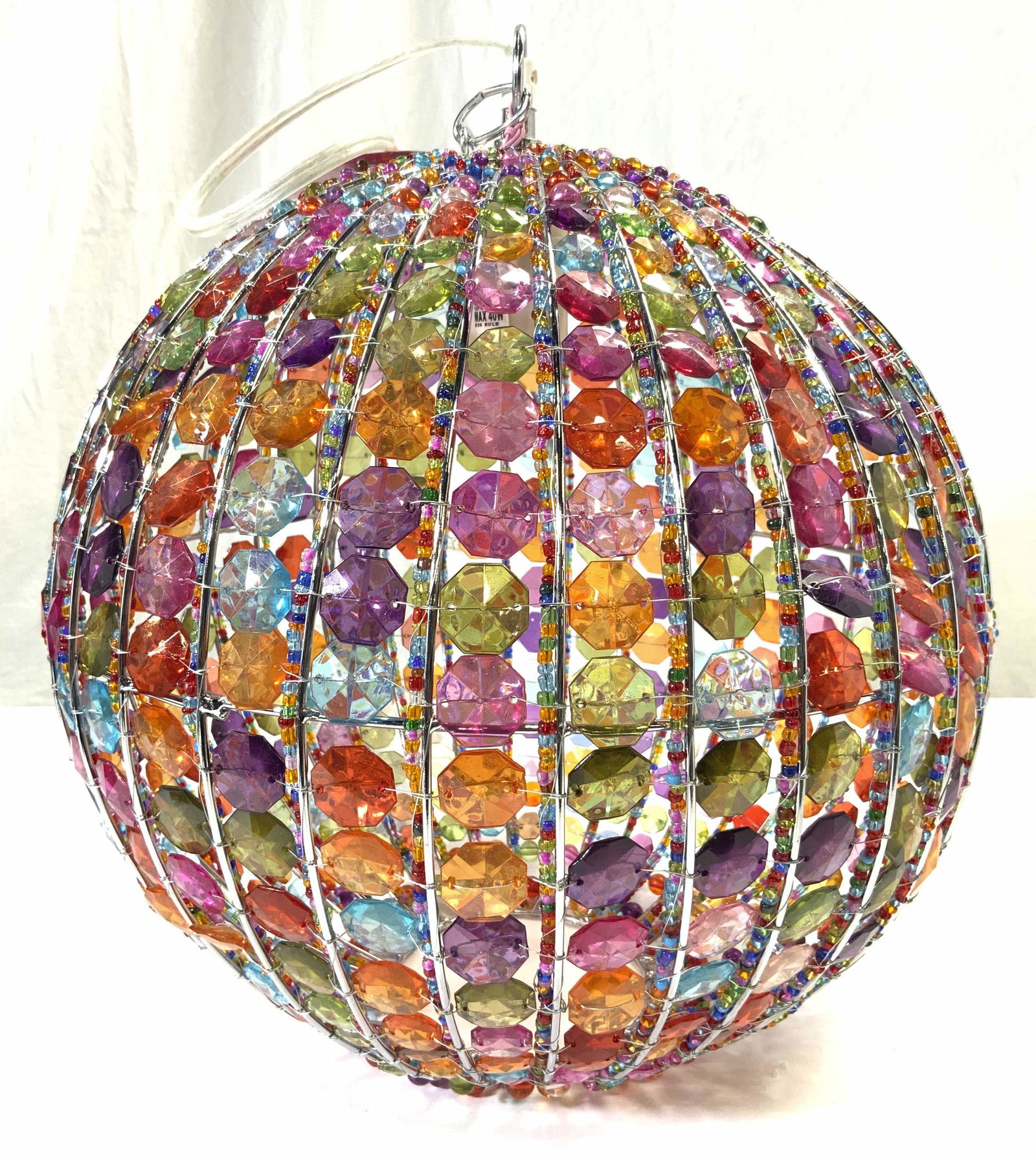 Silly Gifts Beaded Rainbow Pendant Lamp NIB (1 of 7)