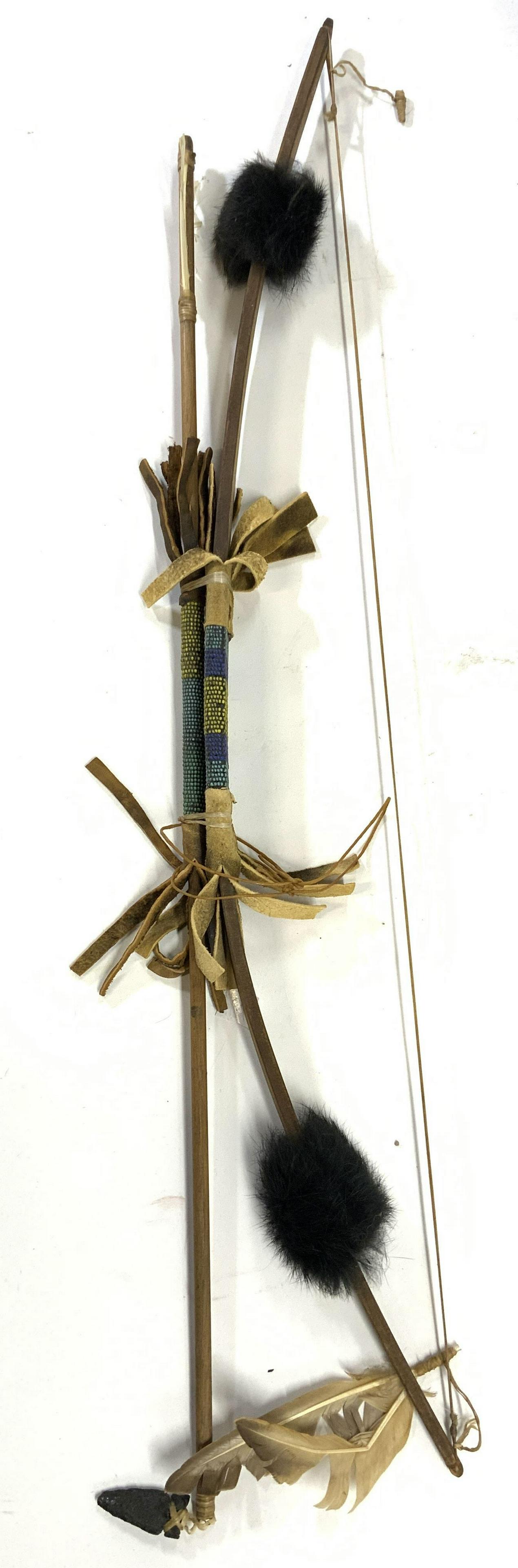 Vintage Tribal Wooden Bow & Arrow (1 of 6)