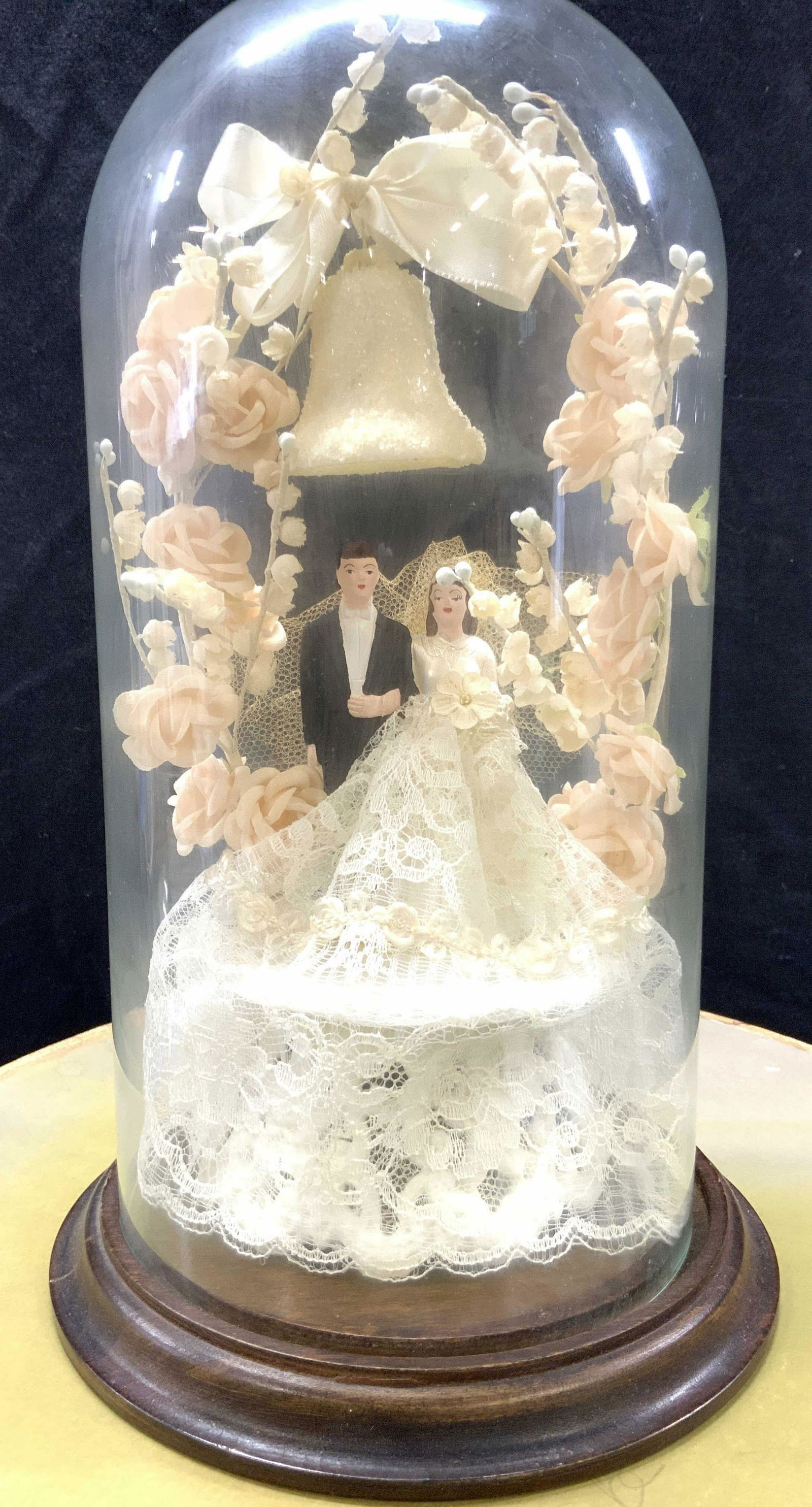 Vintage Bride & Groom Wedding Cake Topper (1 of 9)