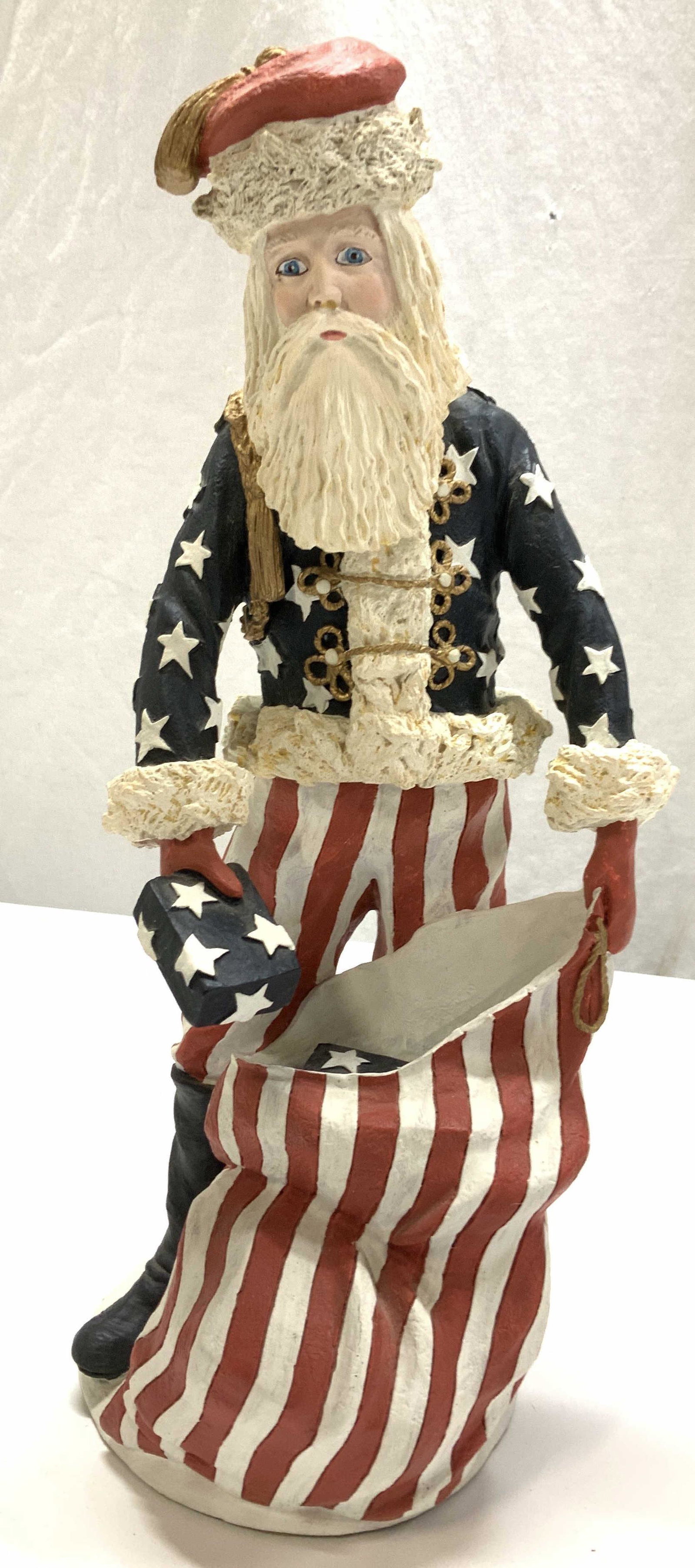 Duncan Royale Santa Civil War Statue Lmt Ed USA: A Collectors Edition Statue by Duncan Royale History of Santa Civil War limited edition # 5658/10,000 , all hallmarked on sticker label. c. 1983. Made in USA. Artist R. Rodrigues. 12 in ht, 5.25 in. W