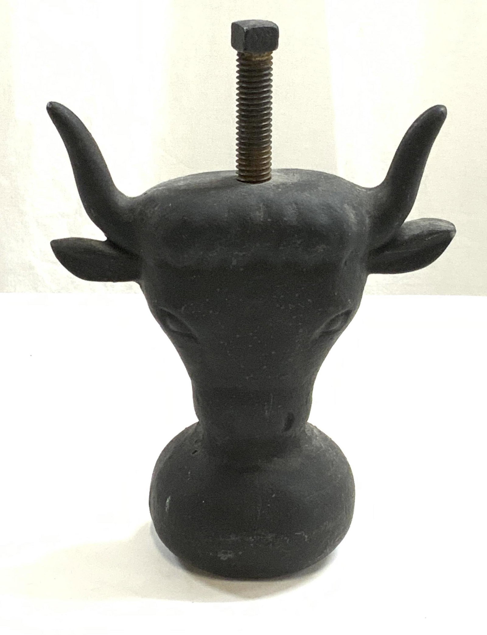 Cast Iron Steer Cow Head Figural (1 of 6)