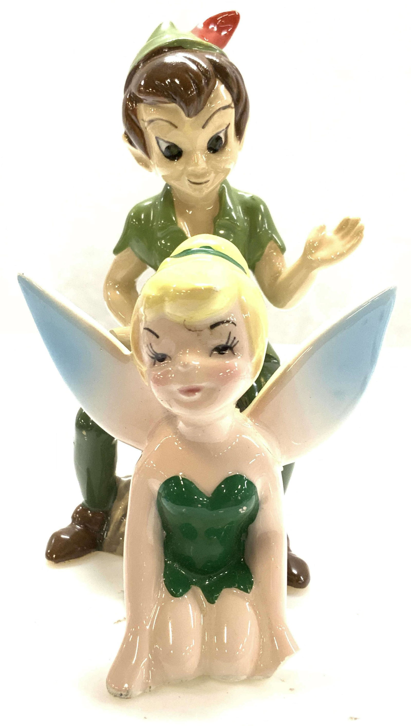 Peter Pan & Tinker Bell Porcelain Figurals, Japan (1 of 7)