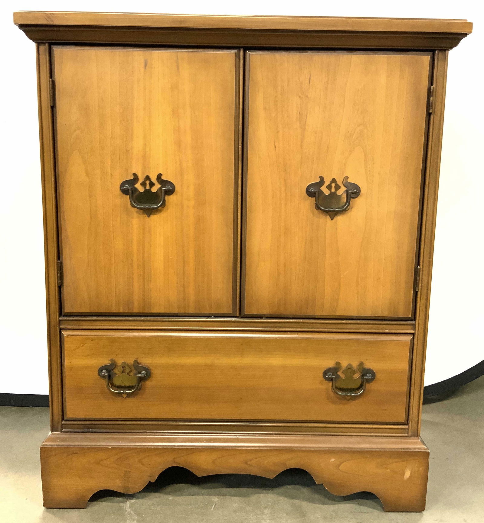 HI HAT LINE Vntg Wooden Record Cabinet W Drawer (1 of 11)