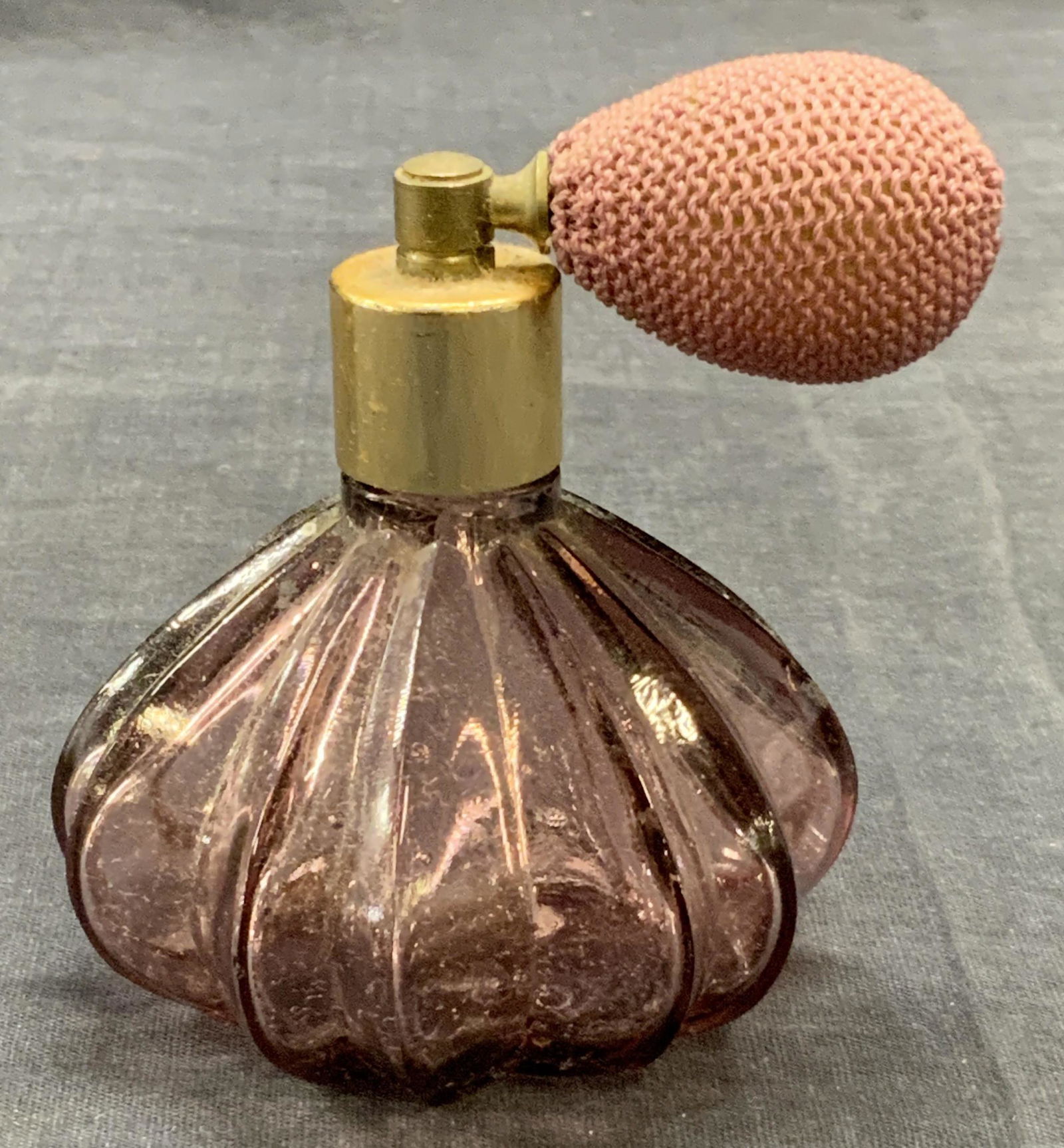 Vintage Purple Glass Perfume Bottle (1 of 6)
