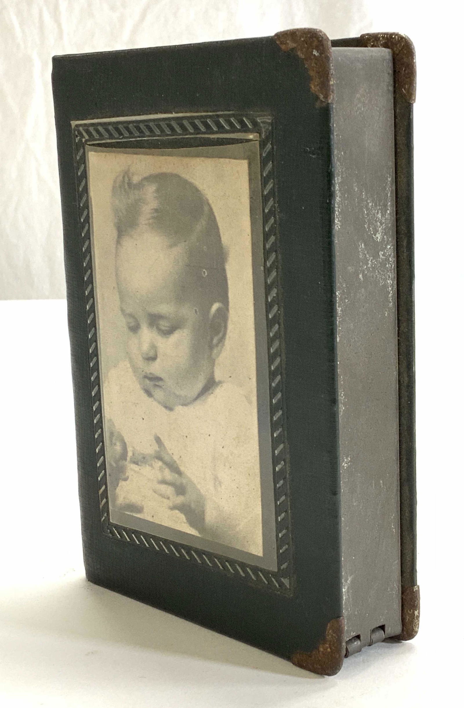 Antique Metal Baby Book Coin Bank (1 of 7)