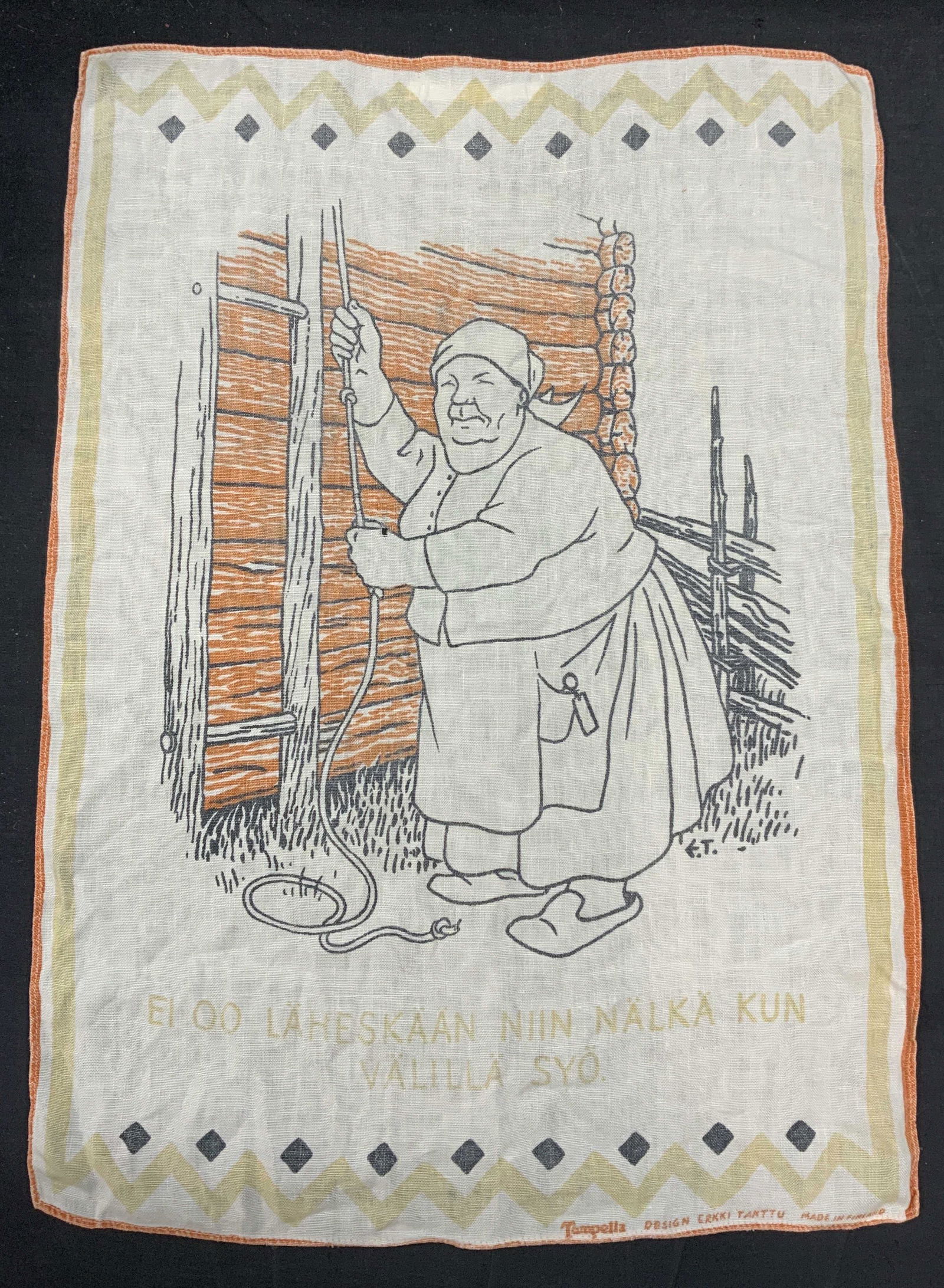 Tampella Figural Print Tea Towel, Finland (1 of 6)