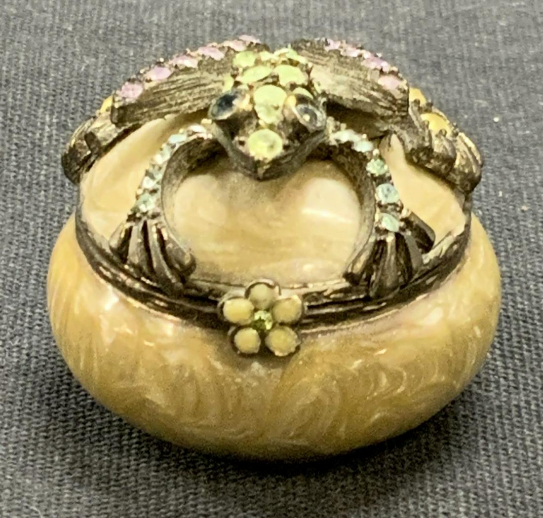 Jay STRONGWATER Enamel Crystal Frog Pill Box (1 of 7)