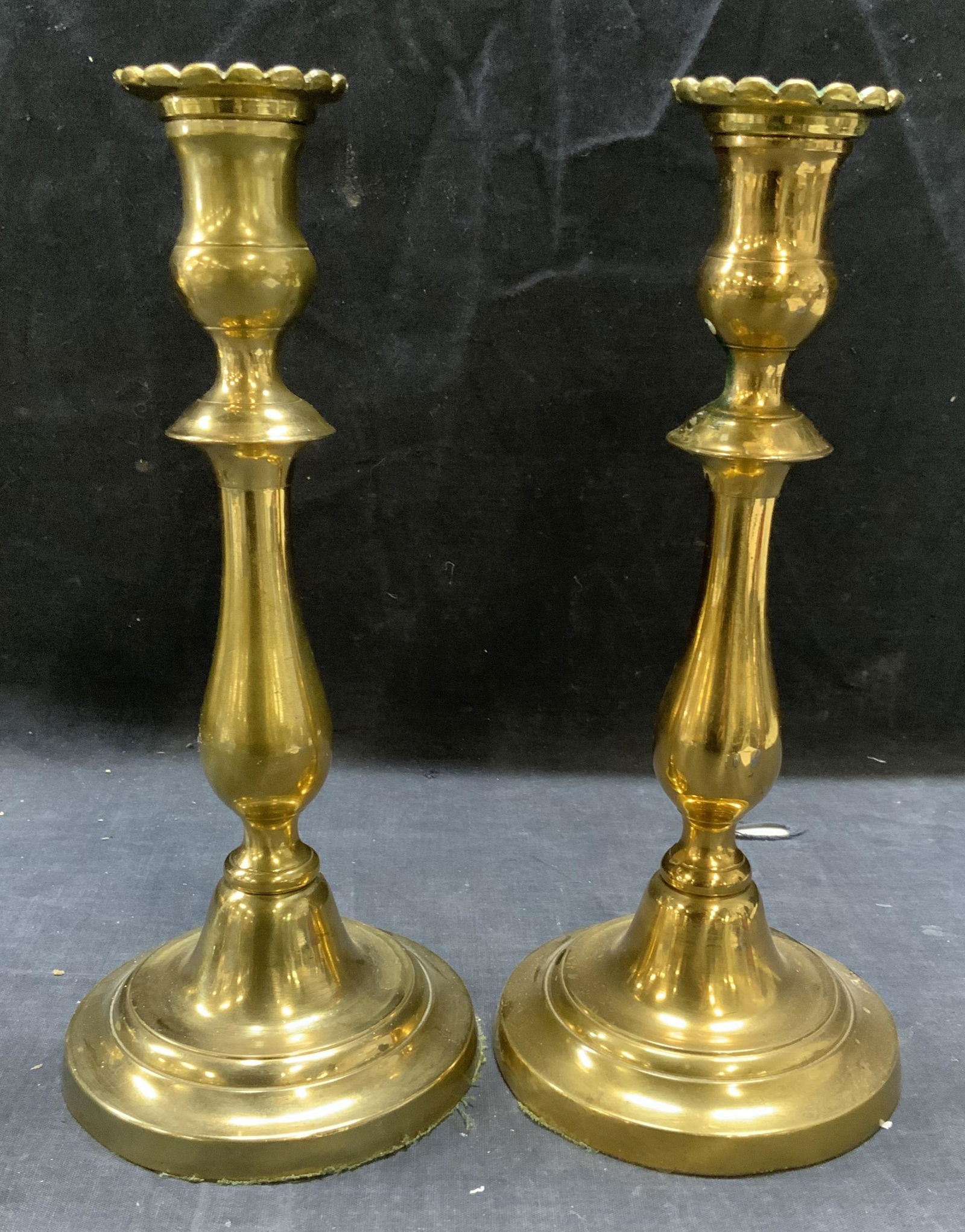 Pair Vintage Brass Candle Holders (1 of 8)