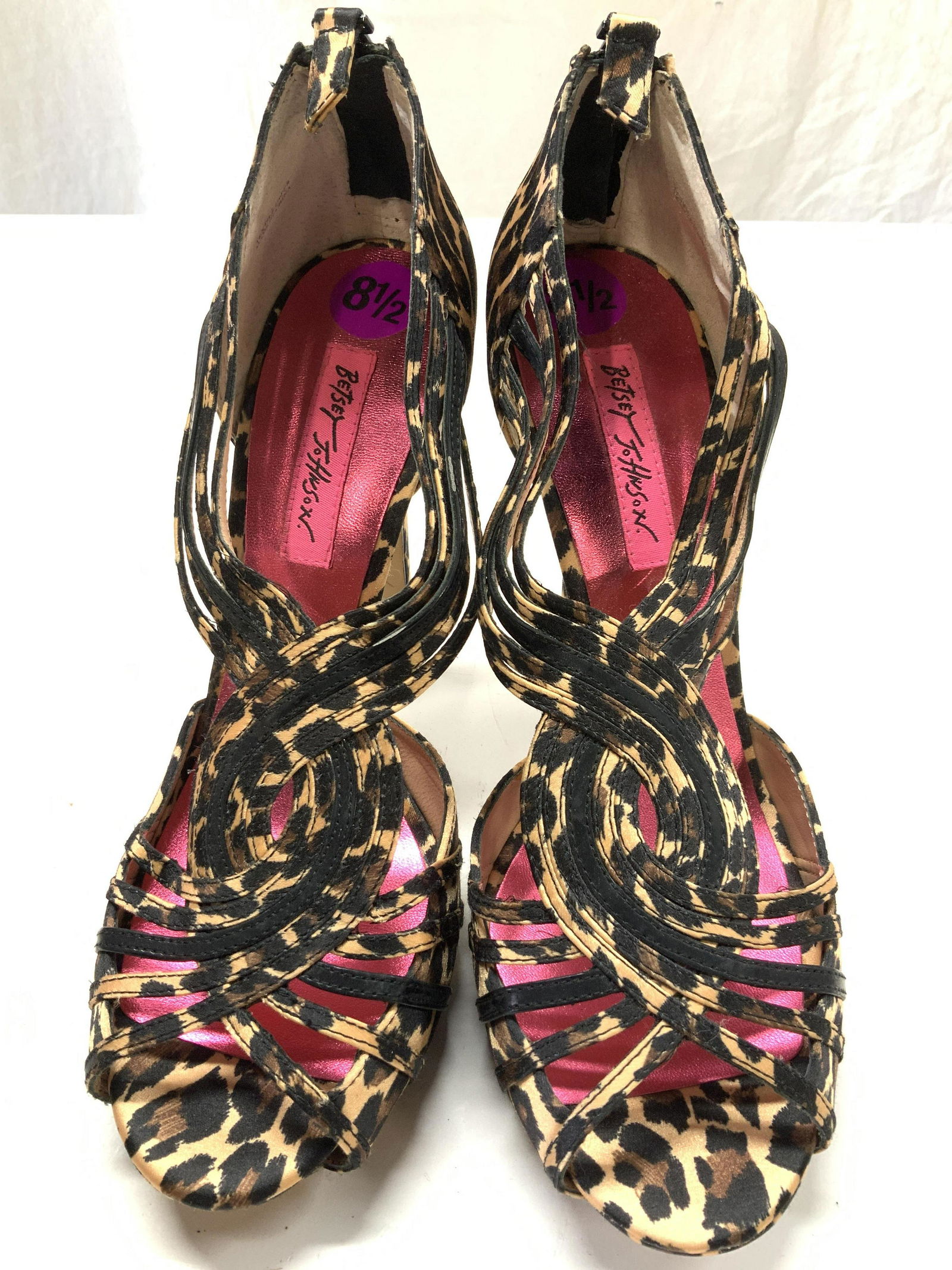 Betsy Johnson Animal Print 4.5 in. Heels, New (1 of 6)