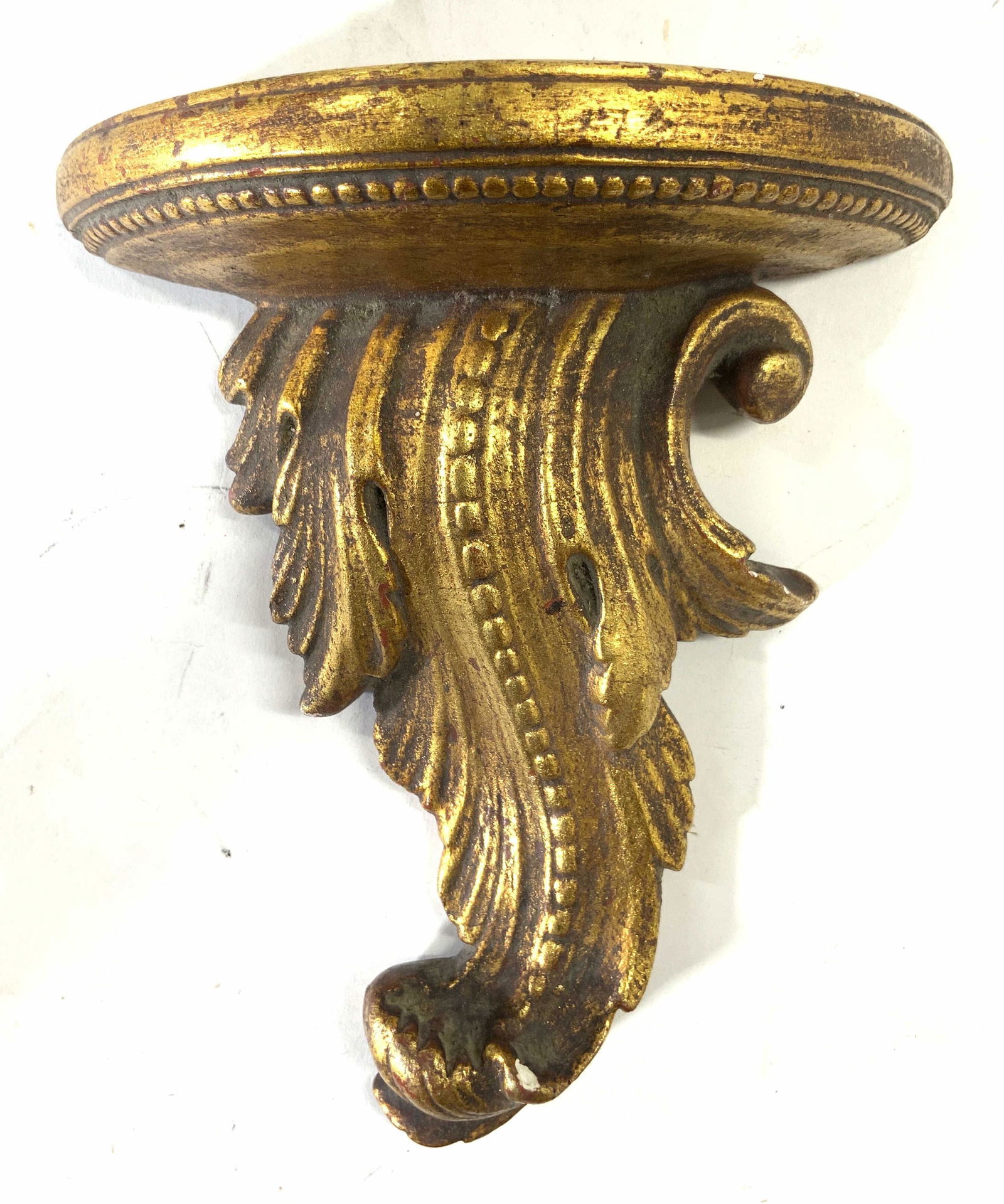 THANHARDT BURGER CORP Gilt Plaster Wall Shelf (1 of 6)