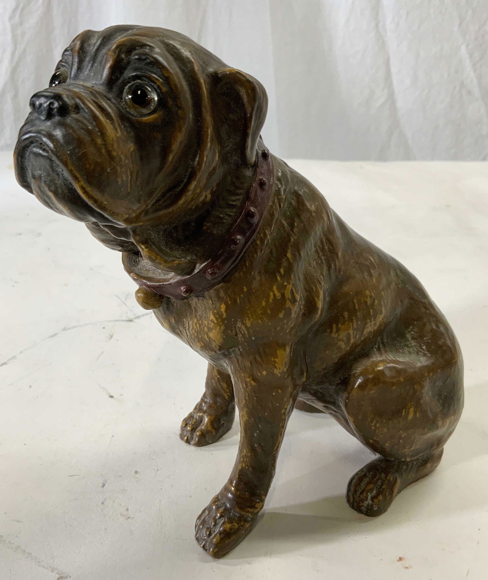 Vintage Seated Wooden Dog Figural (1 of 7)