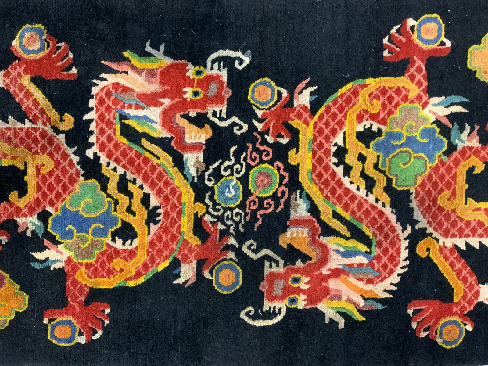 Vintage Chinese Art Deco Wool Area Rug (1 of 6)