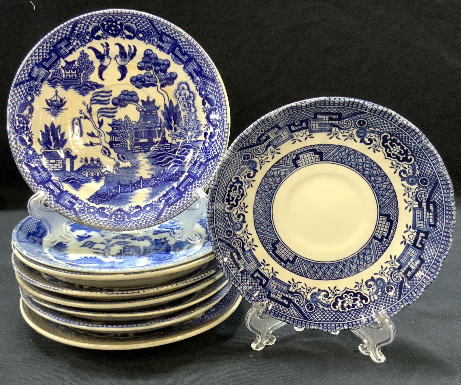 Set 9 Blue Willow & Royal Wessex Ceramic Dishes (1 of 9)