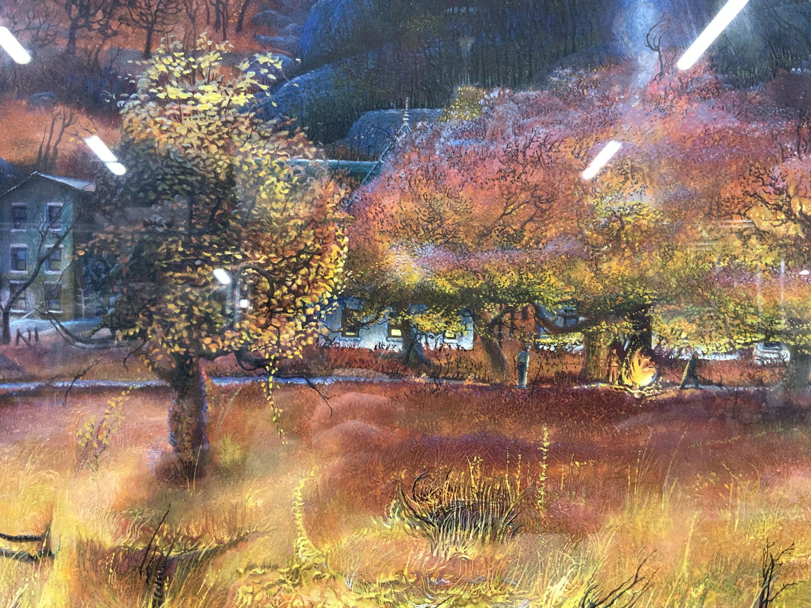 Whitney Bender Signed Autumn Landscape Painting (1 of 10)