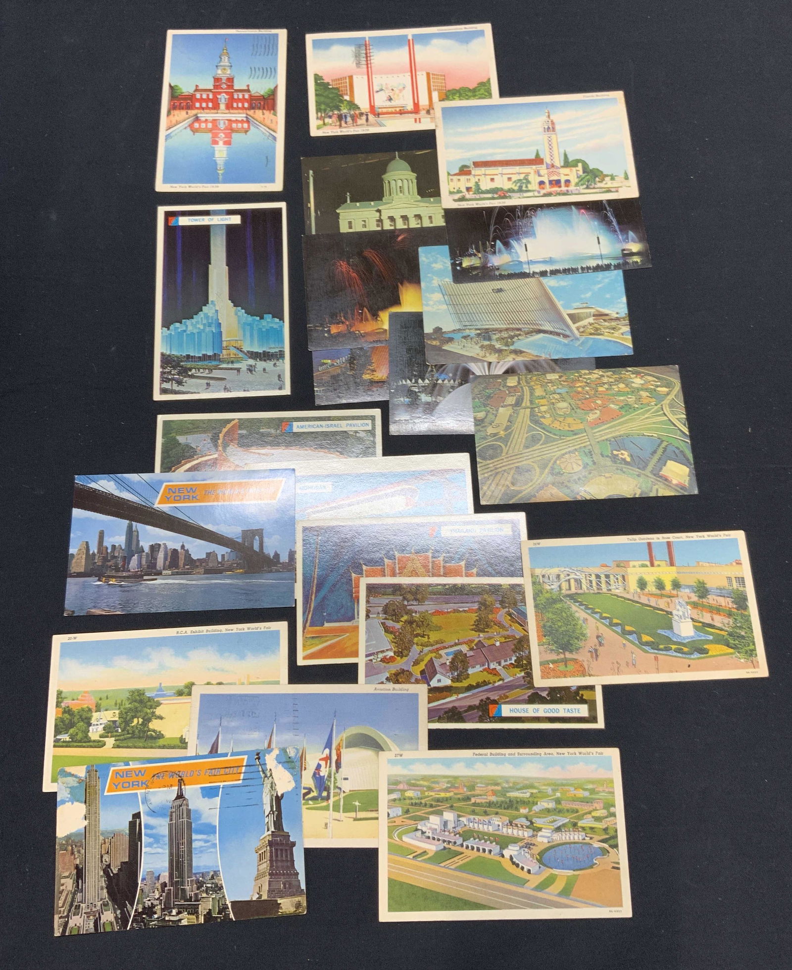 Group 21 1939/1964 Worlds Fair Postcards (1 of 6)