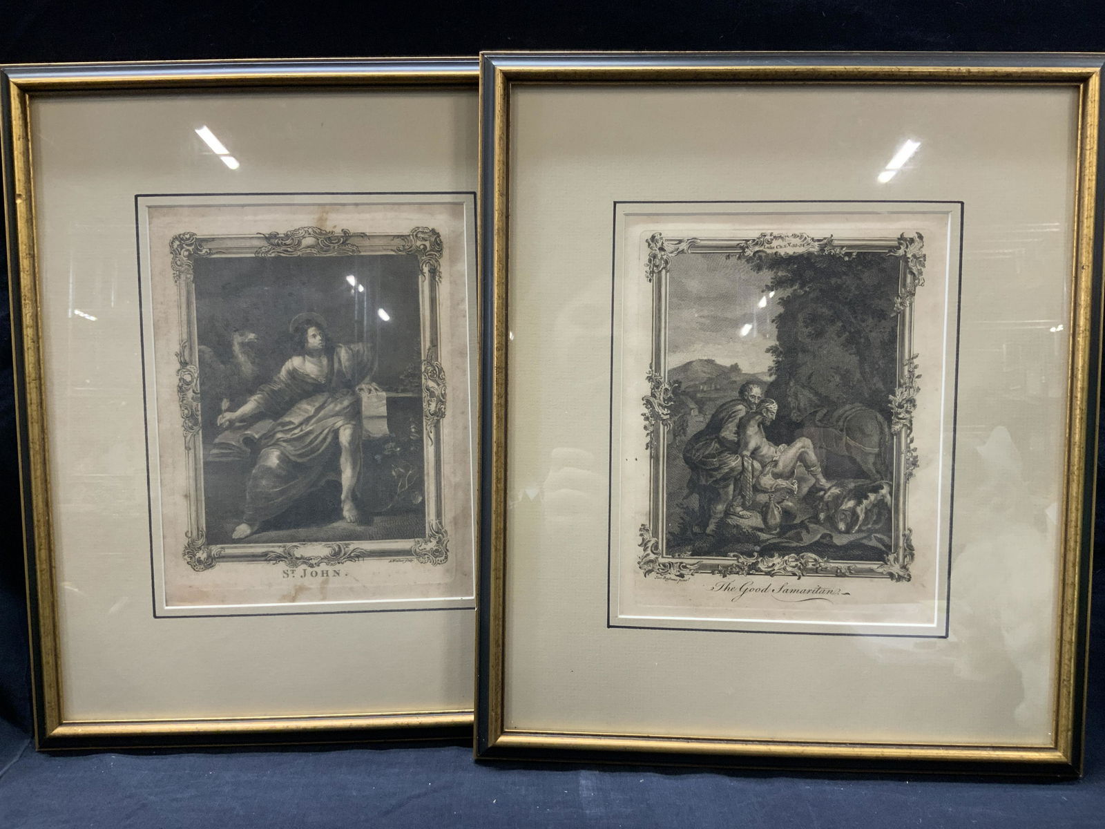 Set2 Antique 18th Century Biblical Etchings (1 of 10)