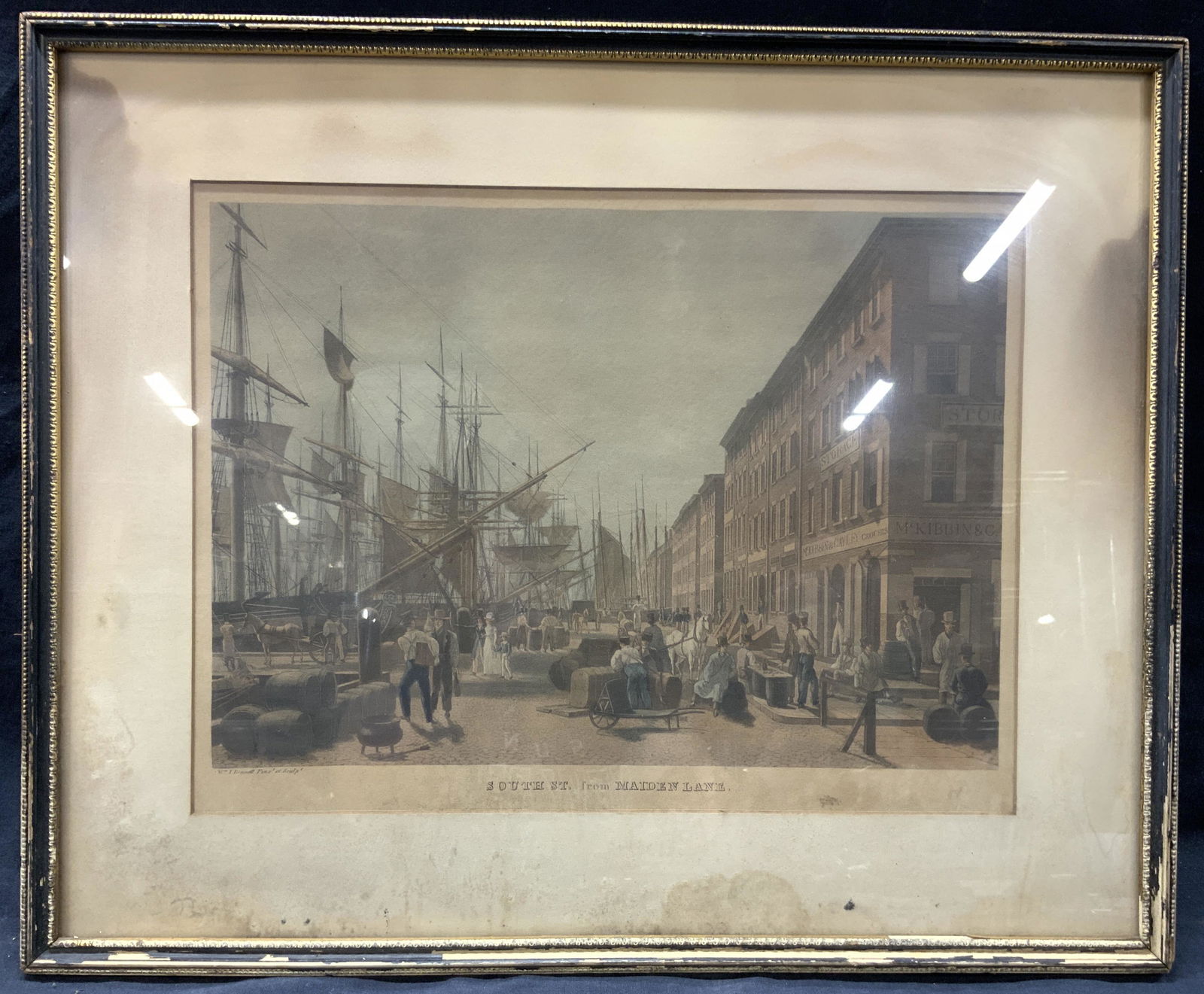 James W. Barnett Maiden Lane Colored Engraving (1 of 13)